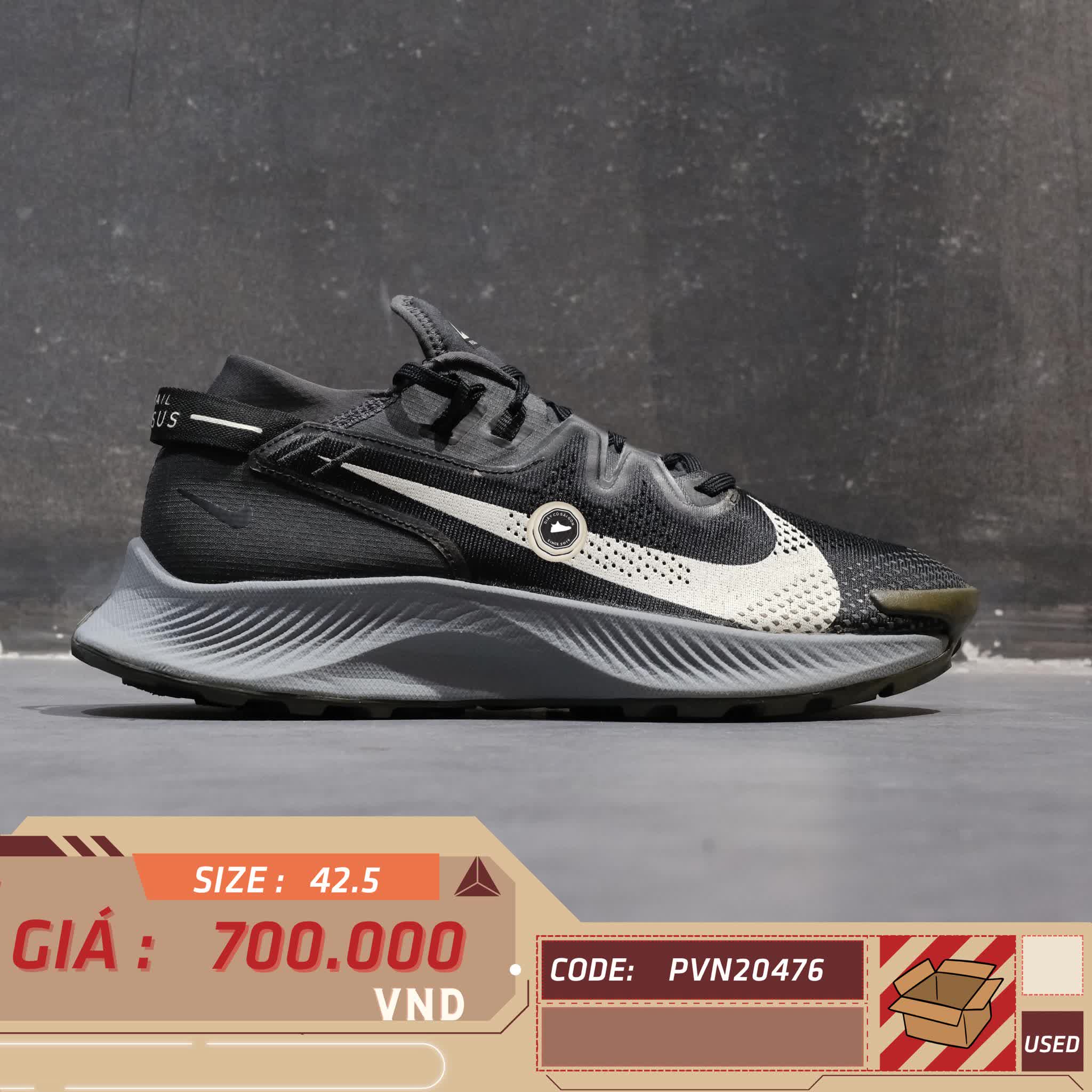 NIKE PEGASUS TRAIL 2 'DARK SMOKE GREY' CK4305 002 SIZE 42.5 GIÀY 2HAND CHÍNH HÃNG PVN20476