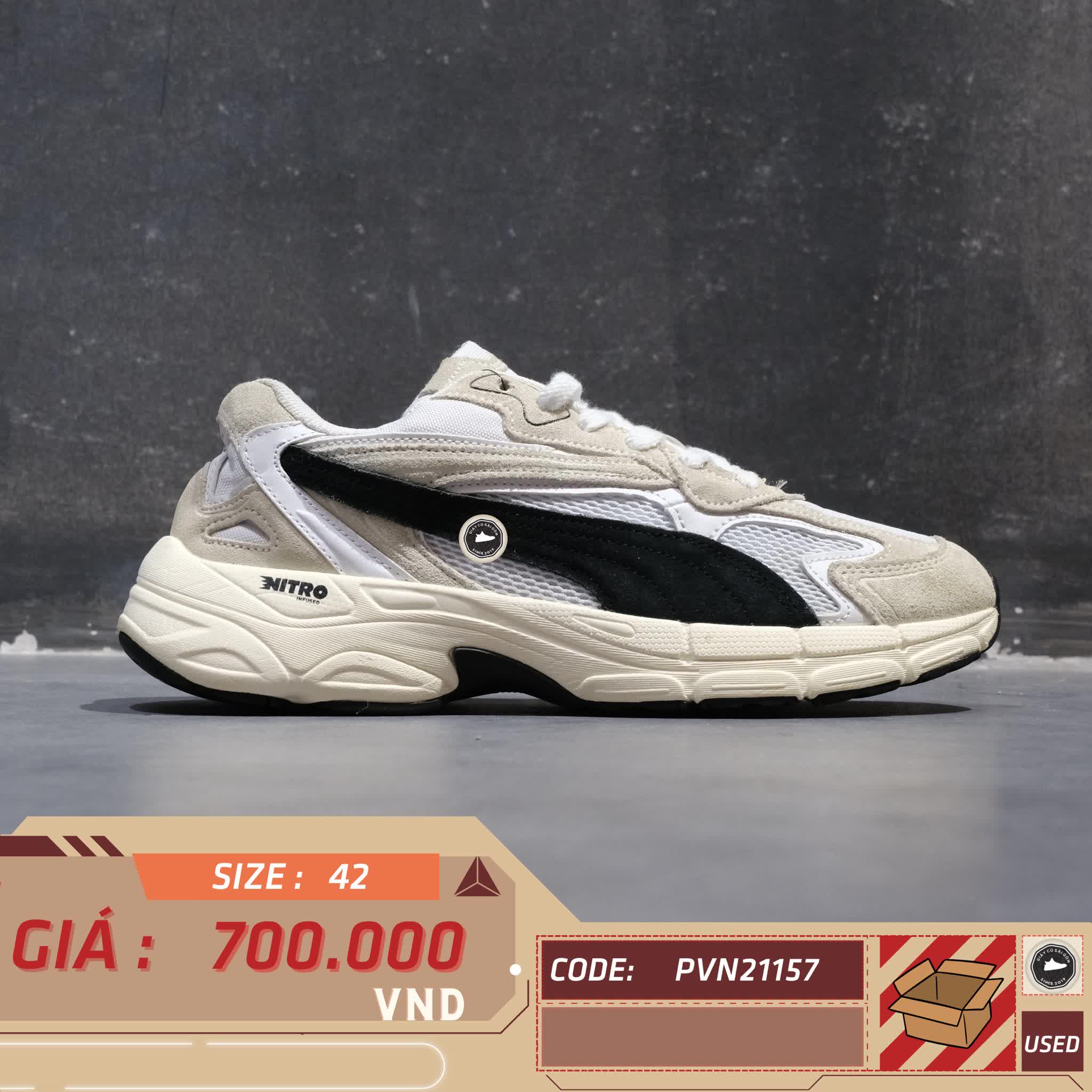Puma Teveris Nitro 388774 21 SIZE 42 GIÀY 2HAND CHÍNH HÃNG PVN21157