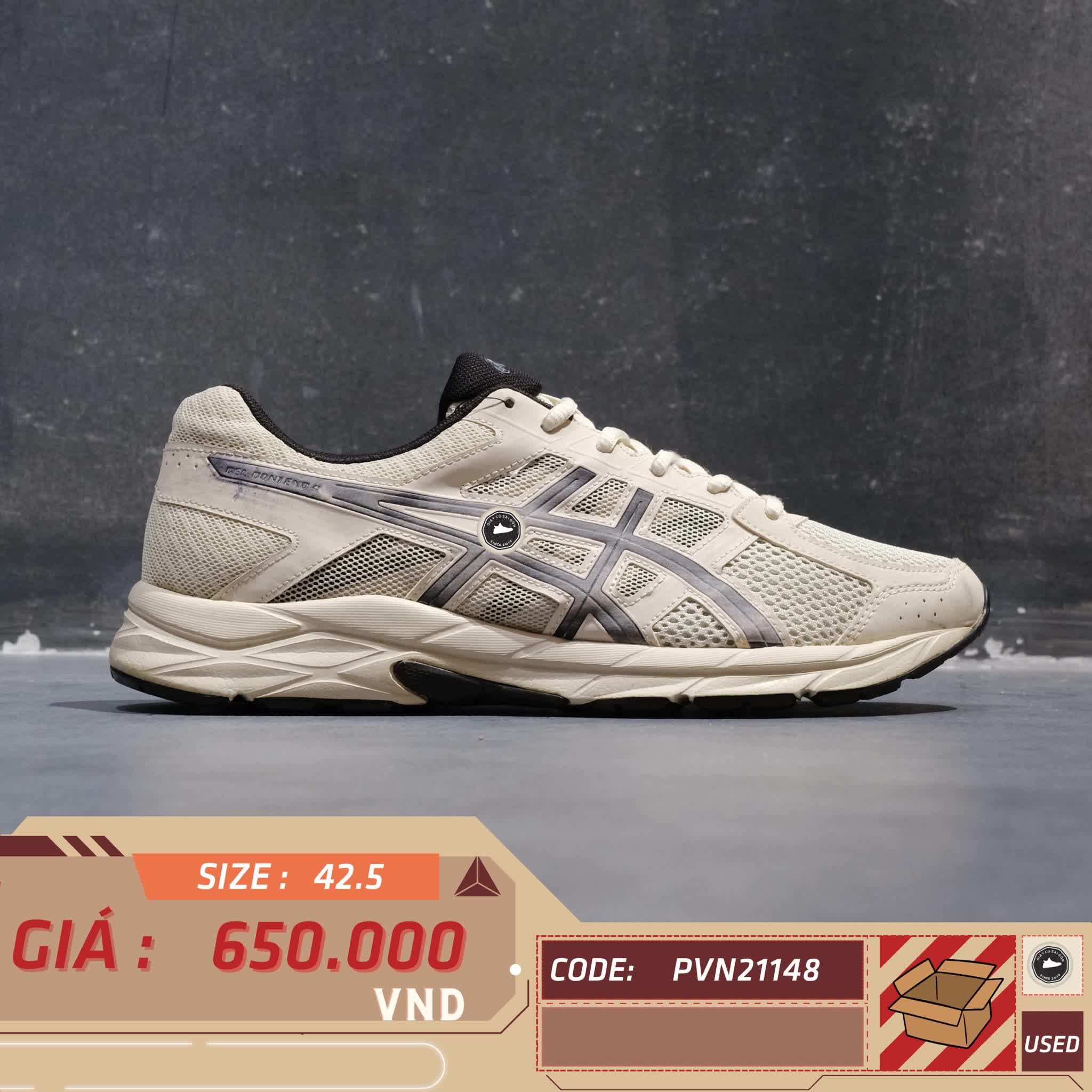 ASICS Gel-Contend 4 T8D4Q SIZE 42.5 GIÀY 2HAND CHÍNH HÃNG PVN21148