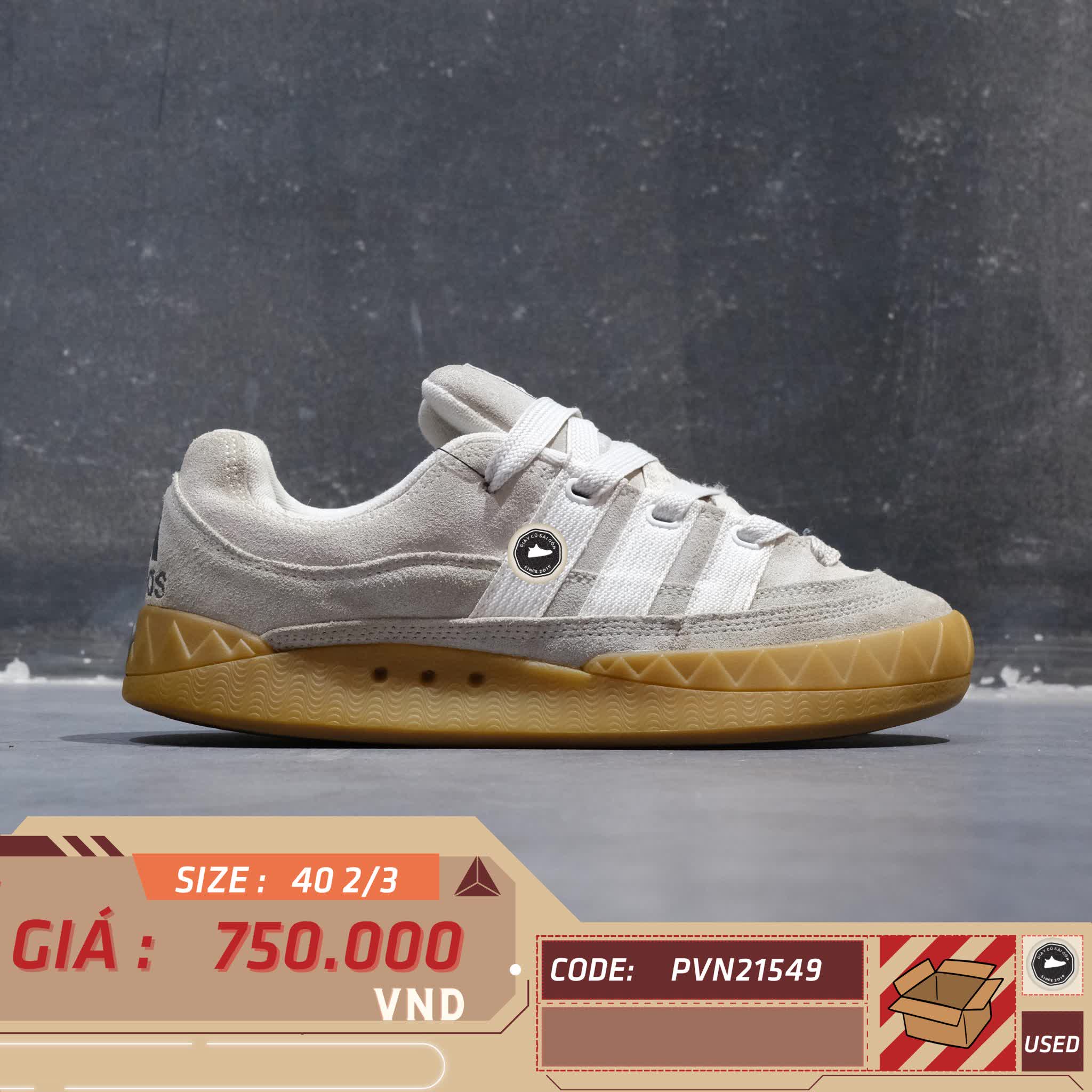 Adidas Originals Adimatic ‘Grey Cream’ ID0847 SIZE 40 2/3 GIÀY 2HAND CHÍNH HÃNG PVN21549