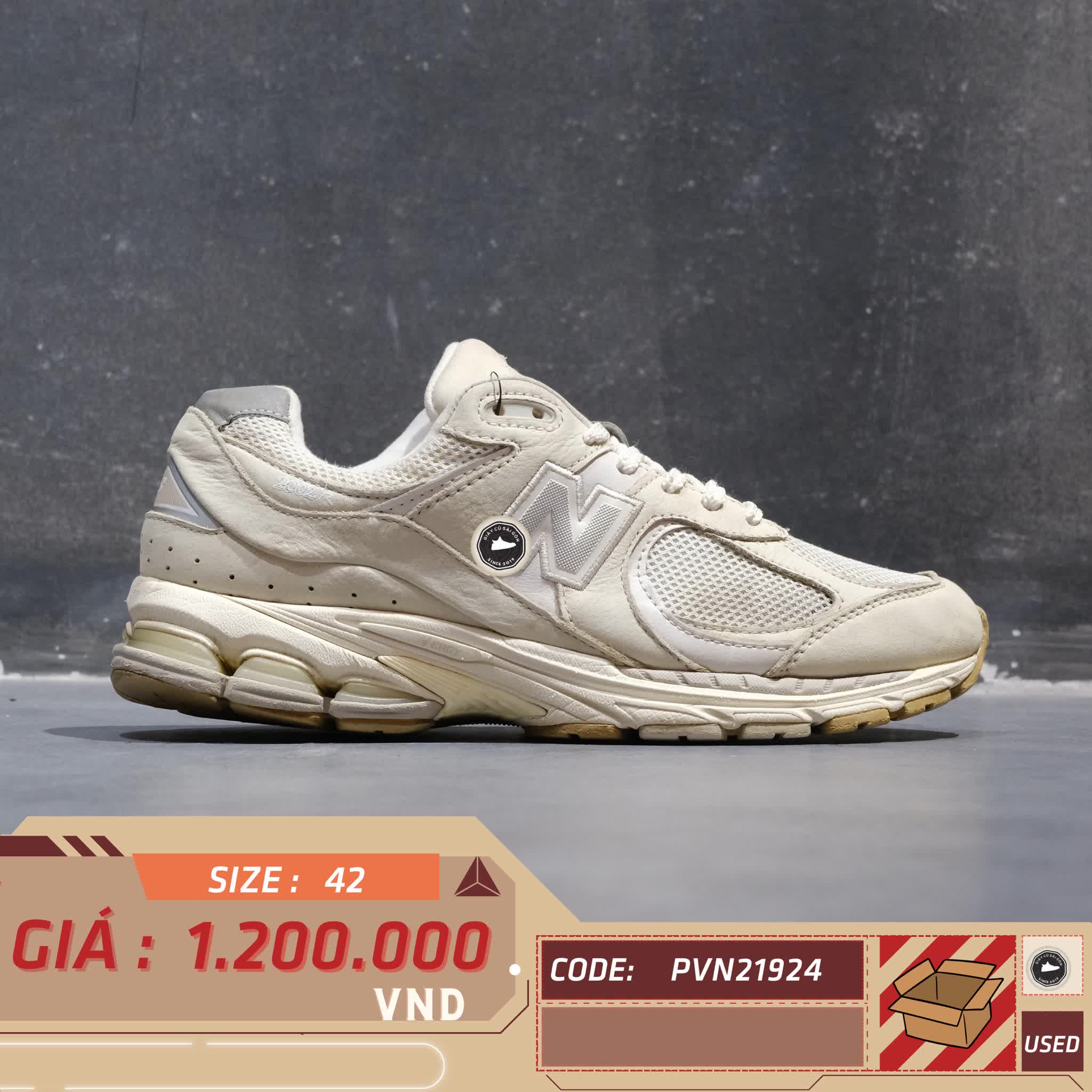 New Balance 2002R 'Linen Fog' M2002RAA SIZE 42 GIÀY 2HAND CHÍNH HÃNG PVN21924