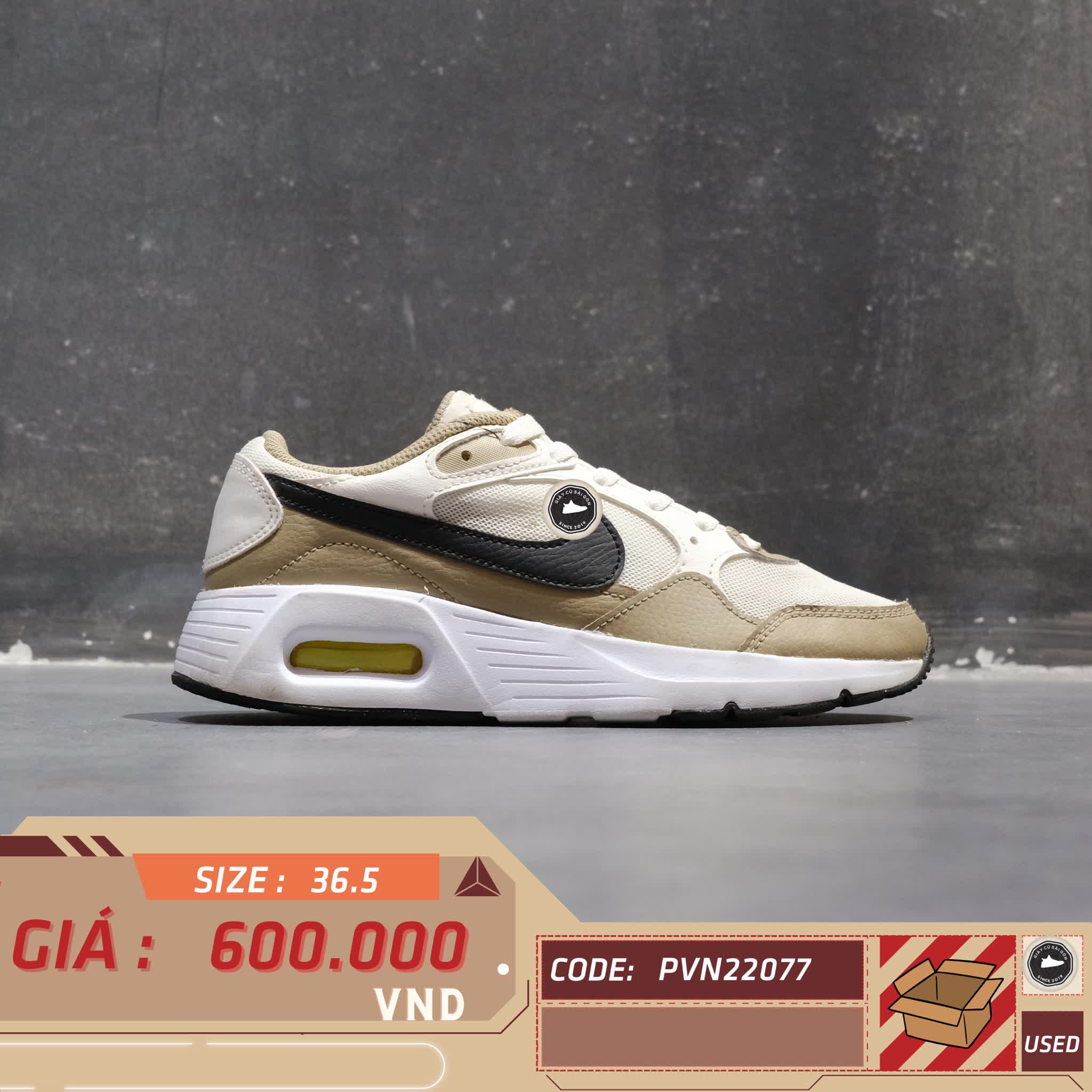 Nike Air Max SC GS 'Summit White Khaki' CZ5358 114 SIZE 36.5 GIÀY 2HAND CHÍNH HÃNG PVN22077