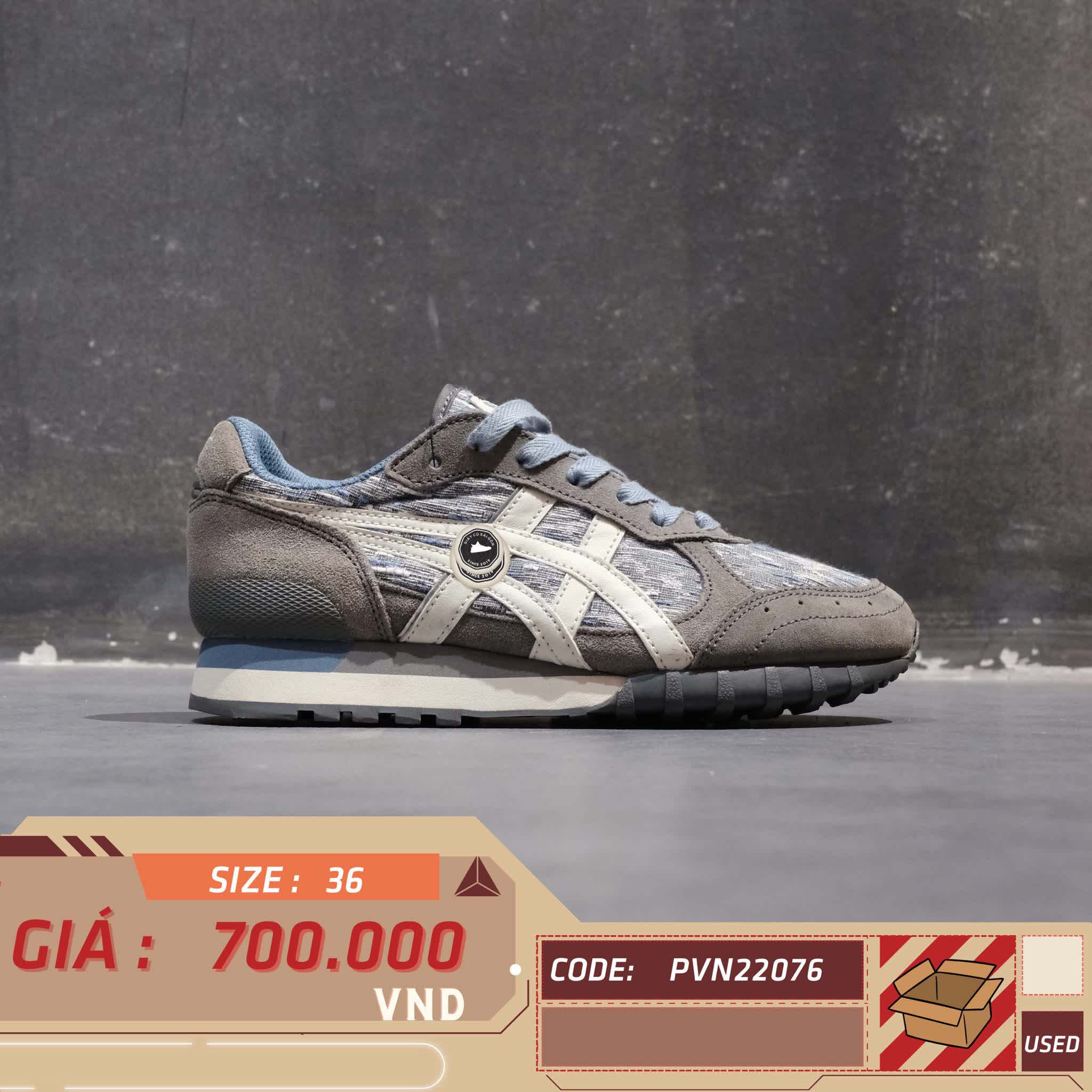 ONITSUKA TIGER F580616 D605L F580616 SIZE 36 GIÀY 2HAND CHÍNH HÃNG PVN22076