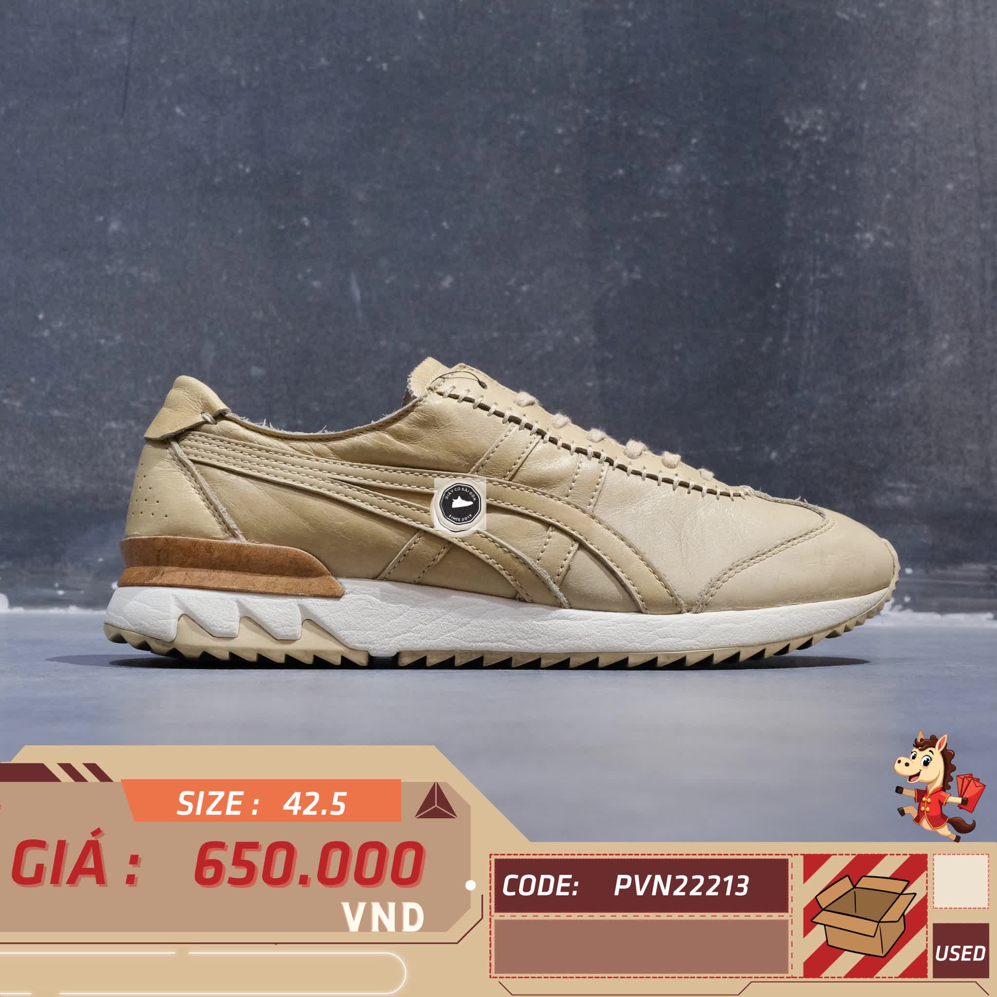 ONITSUKA TIGER  MHS CL D848L 0505 SIZE 42.5 GIÀY 2HAND CHÍNH HÃNG PVN22213