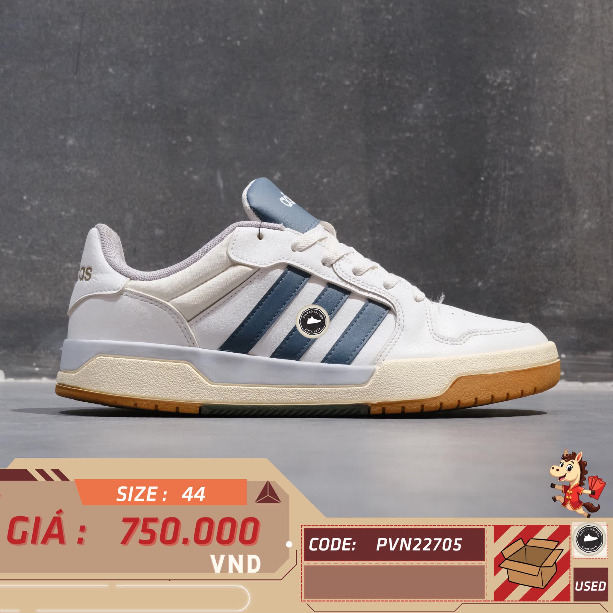 Adidas Entrap 'White Glory Grey' FW3463 SIZE 44 GIÀY 2HAND CHÍNH HÃNG PVN22705