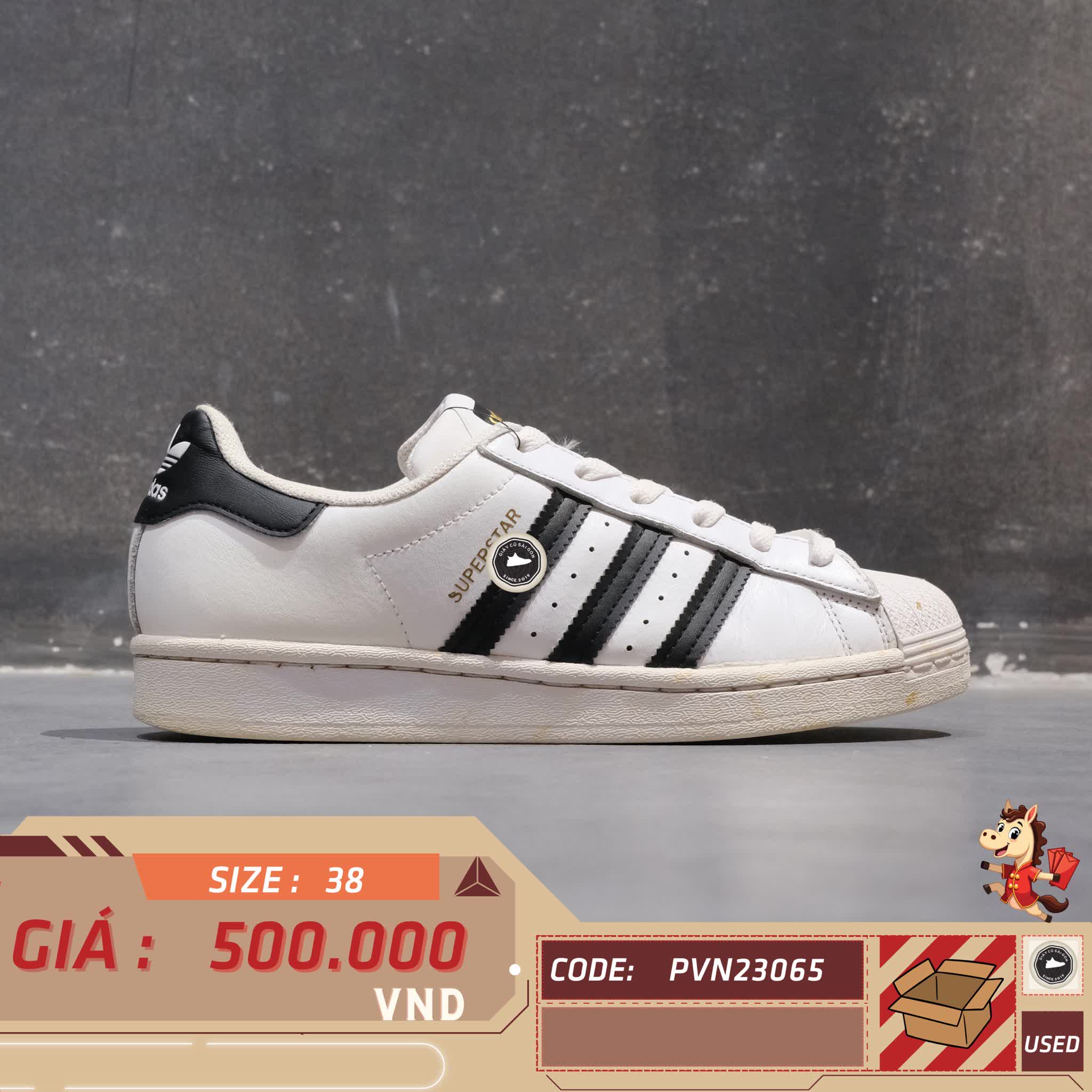 Adidas Superstar Cloud White Core Black - EG4958 - Size 38 - GIÀY 2HAND CHÍNH HÃNG 23065