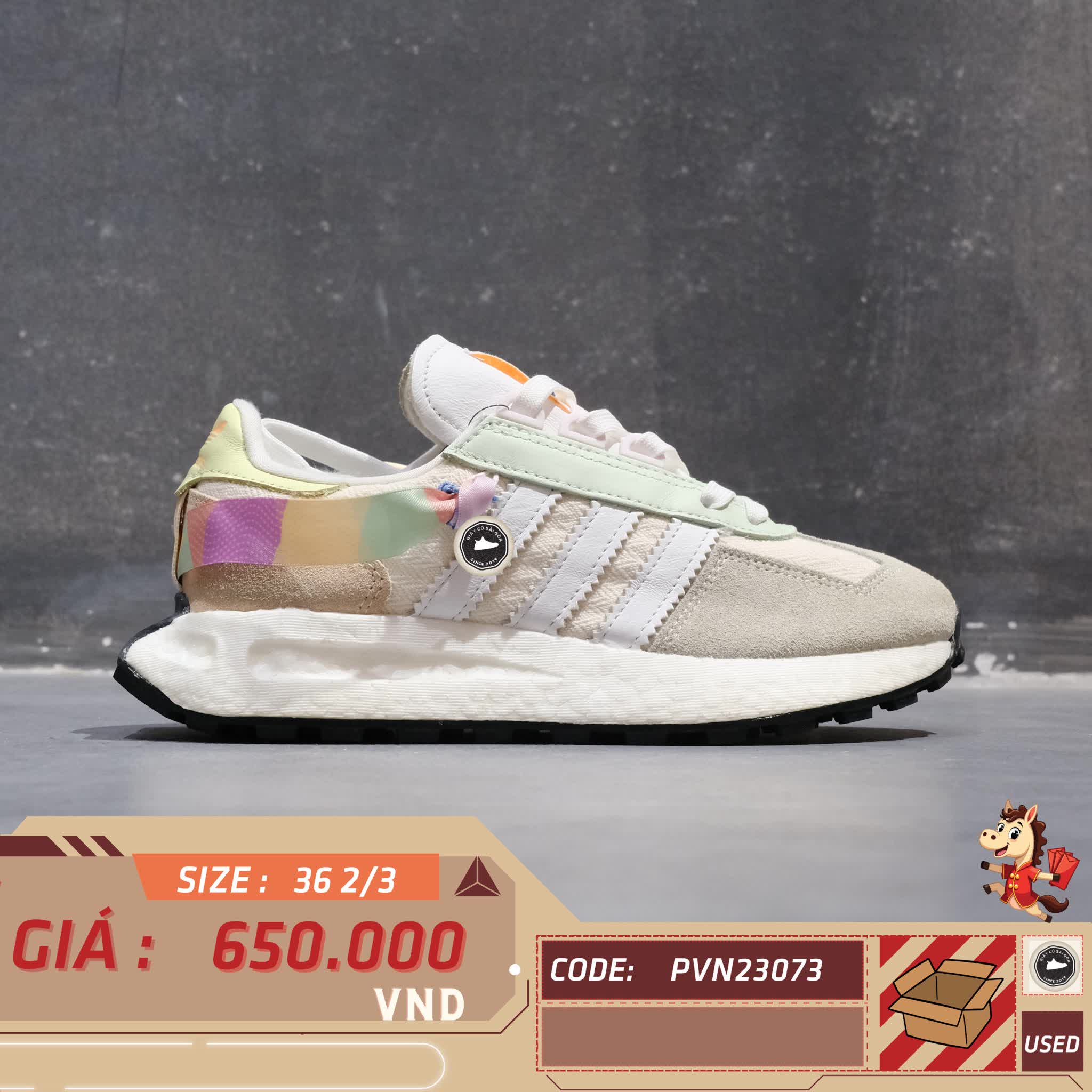 Adidas Retropy E5 Dash Green Footwear White - ID6259 - Size 36 2/3 - GIÀY 2HAND CHÍNH HÃNG 23073