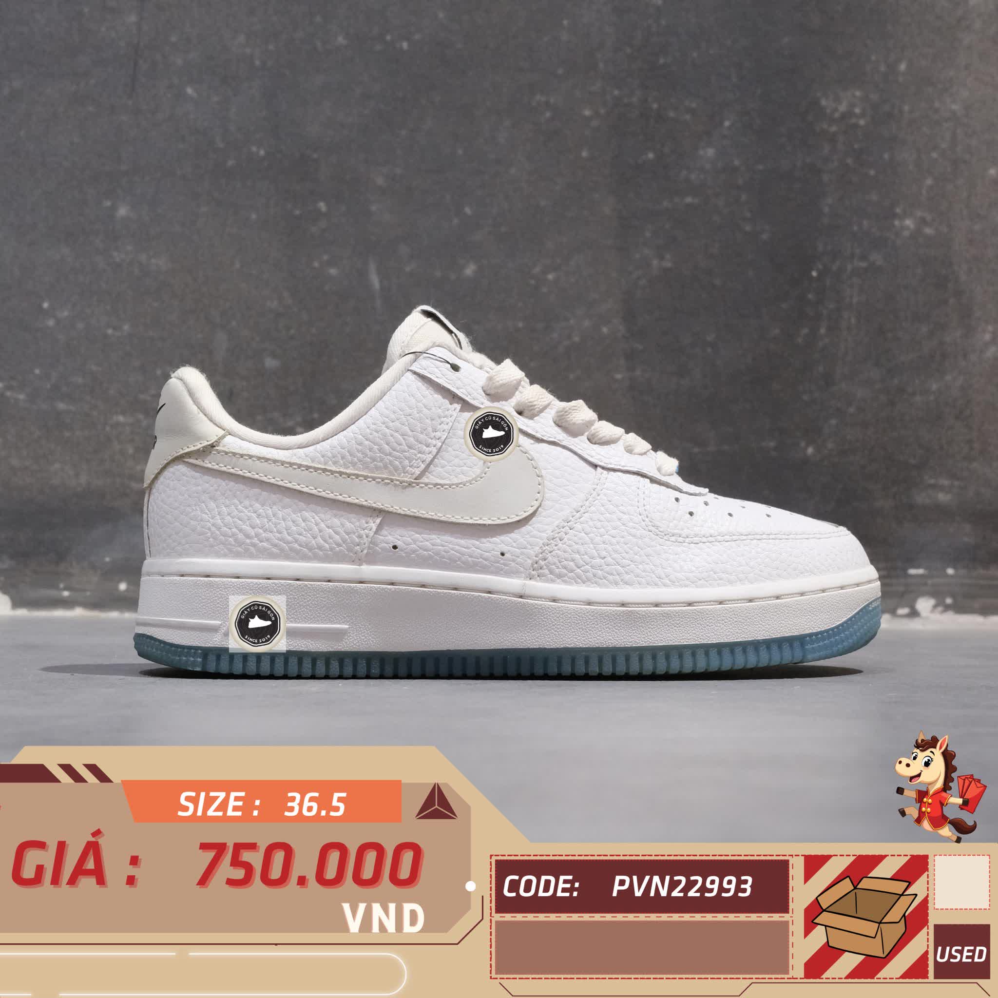 Nike Air Force 1 Low UV Reactive Swoosh (W) - DA8301 101 - Size 36.5 - GIÀY 2HAND CHÍNH HÃNG 22993