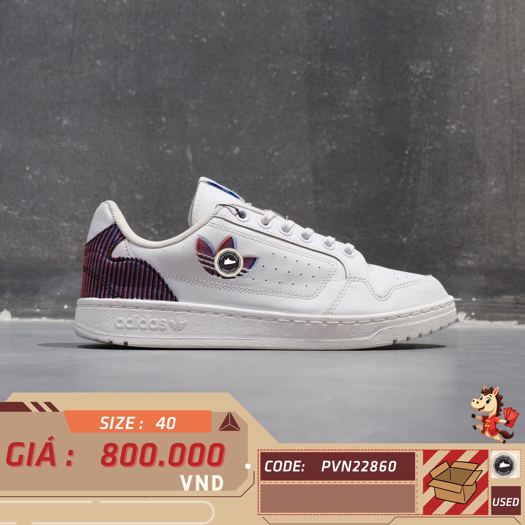 Adidas NY 90 'Dash Grey Solar Red' - H02169 - Size 40 - GIÀY 2HAND CHÍNH HÃNG 22860