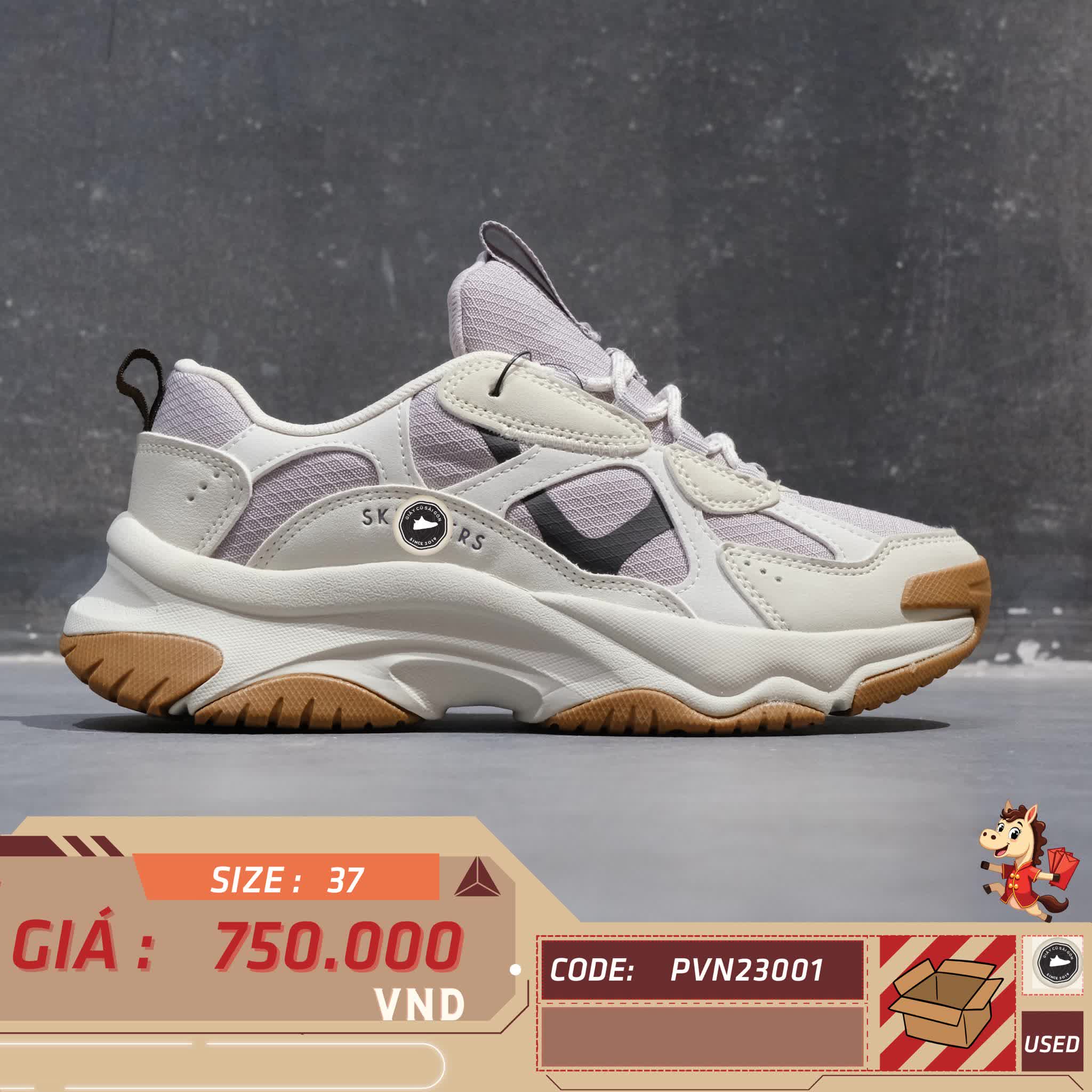 🔥 SKECHERS STREET MOONHIKER – SIZE 37 – PVN23001 – CHÍNH HÃNG