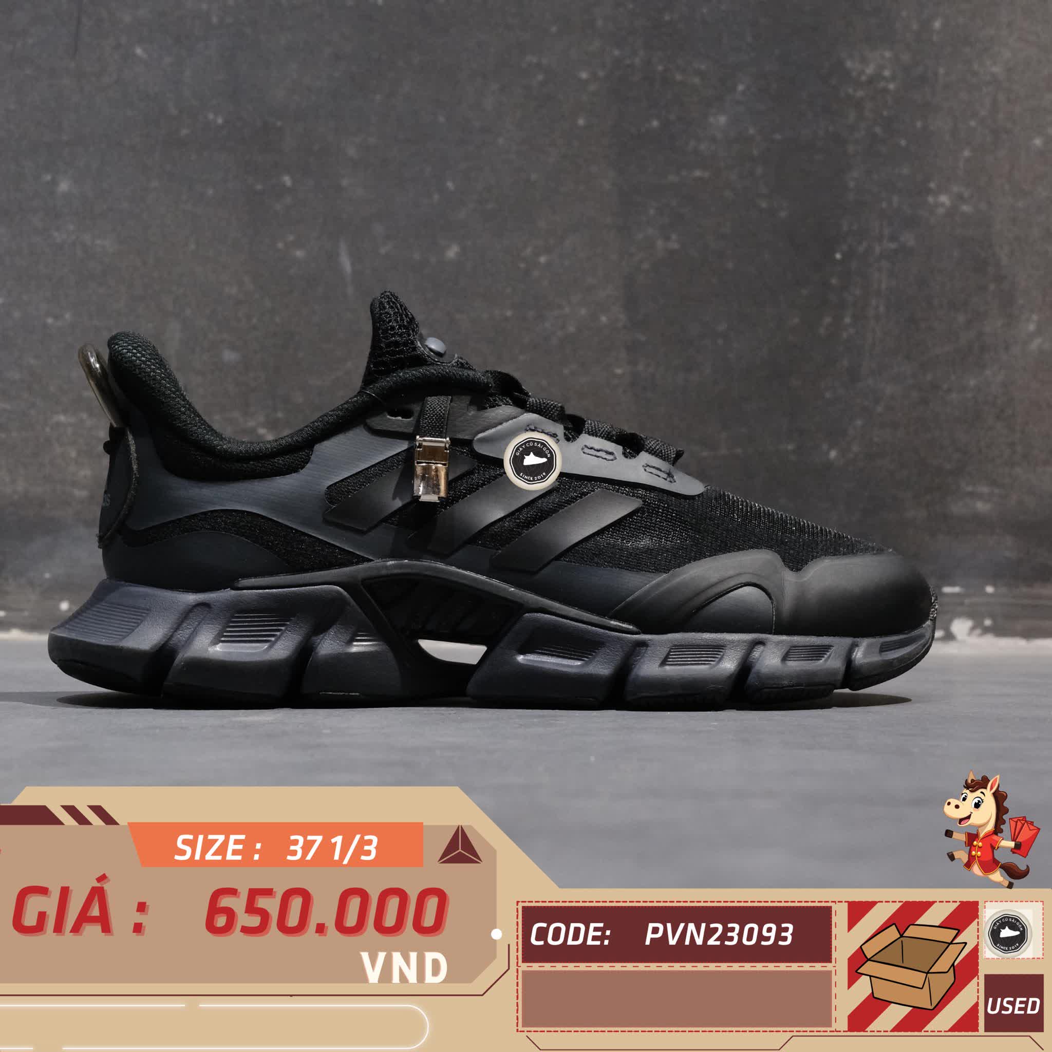 🔥 ADIDAS CLIMACOOL ‘CORE BLACK’ – SIZE 37 1/3 – PVN23093 – CHÍNH HÃNG