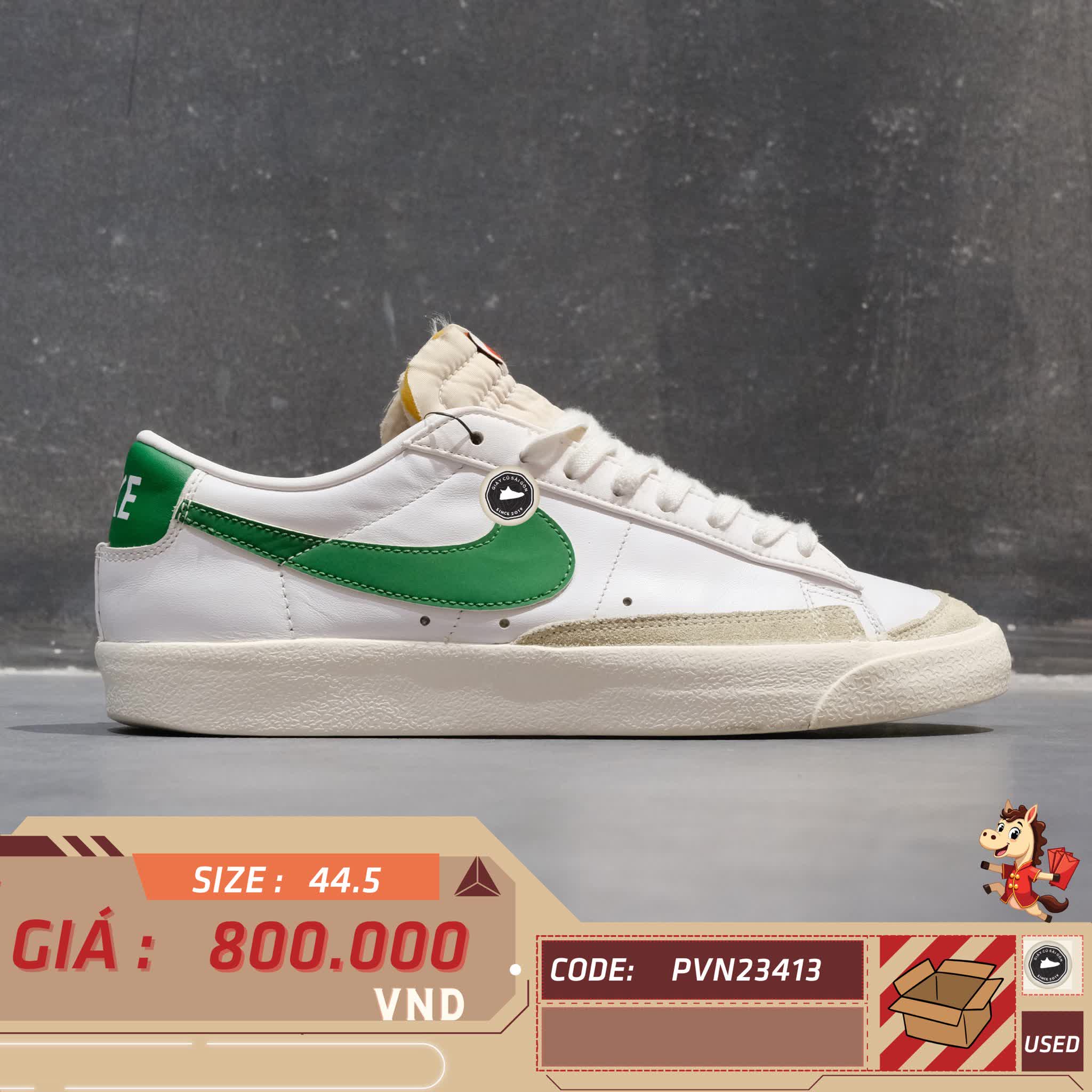 🔥 NIKE BLAZER LOW ’77 VINTAGE – SIZE 44.5 – PVN23413 – CHÍNH HÃNG