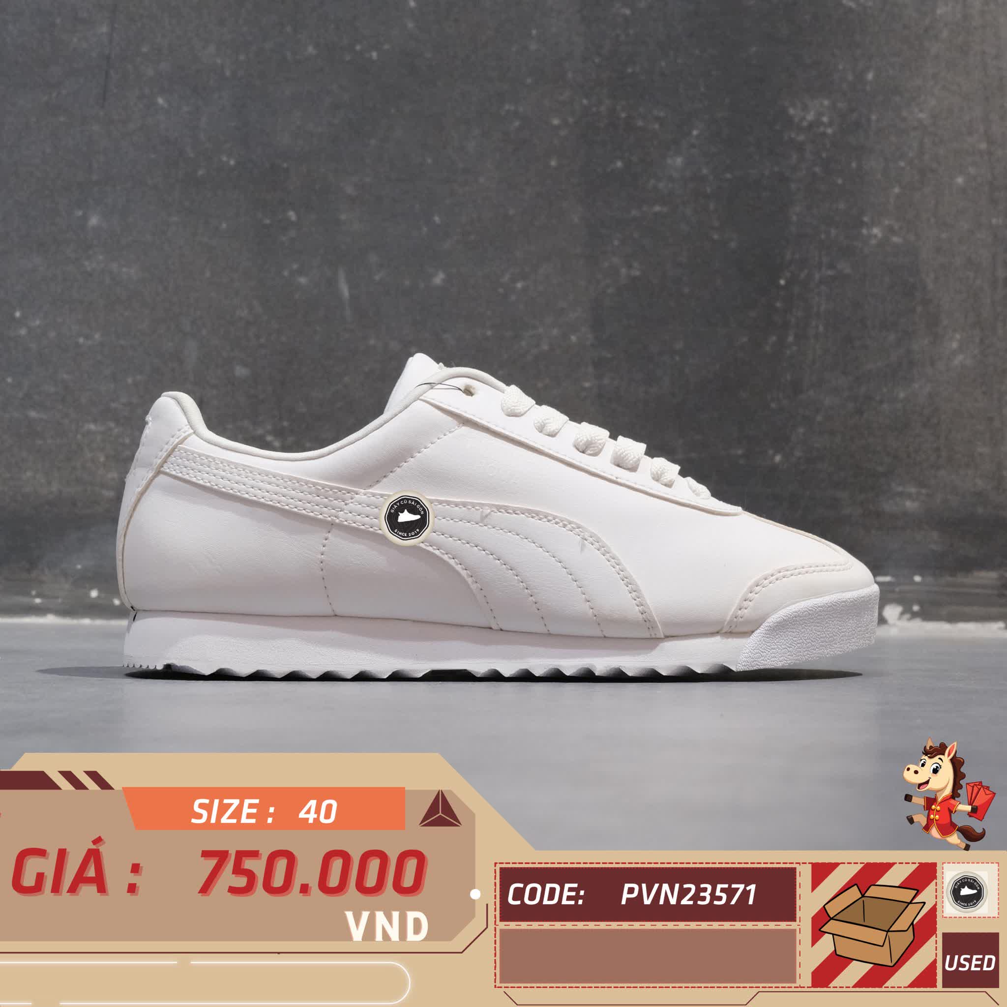 🔥 PUMA ROMA BASIC – SIZE 40 – PVN23571 – CHÍNH HÃNG
