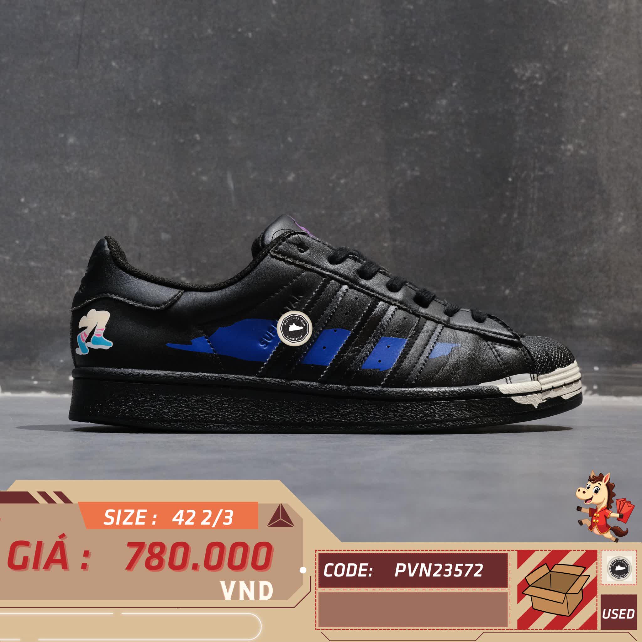 🔥 ADIDAS SUPERSTAR ‘COMIC ART’ – SIZE 42 ⅔ – PVN23572 – CHÍNH HÃNG