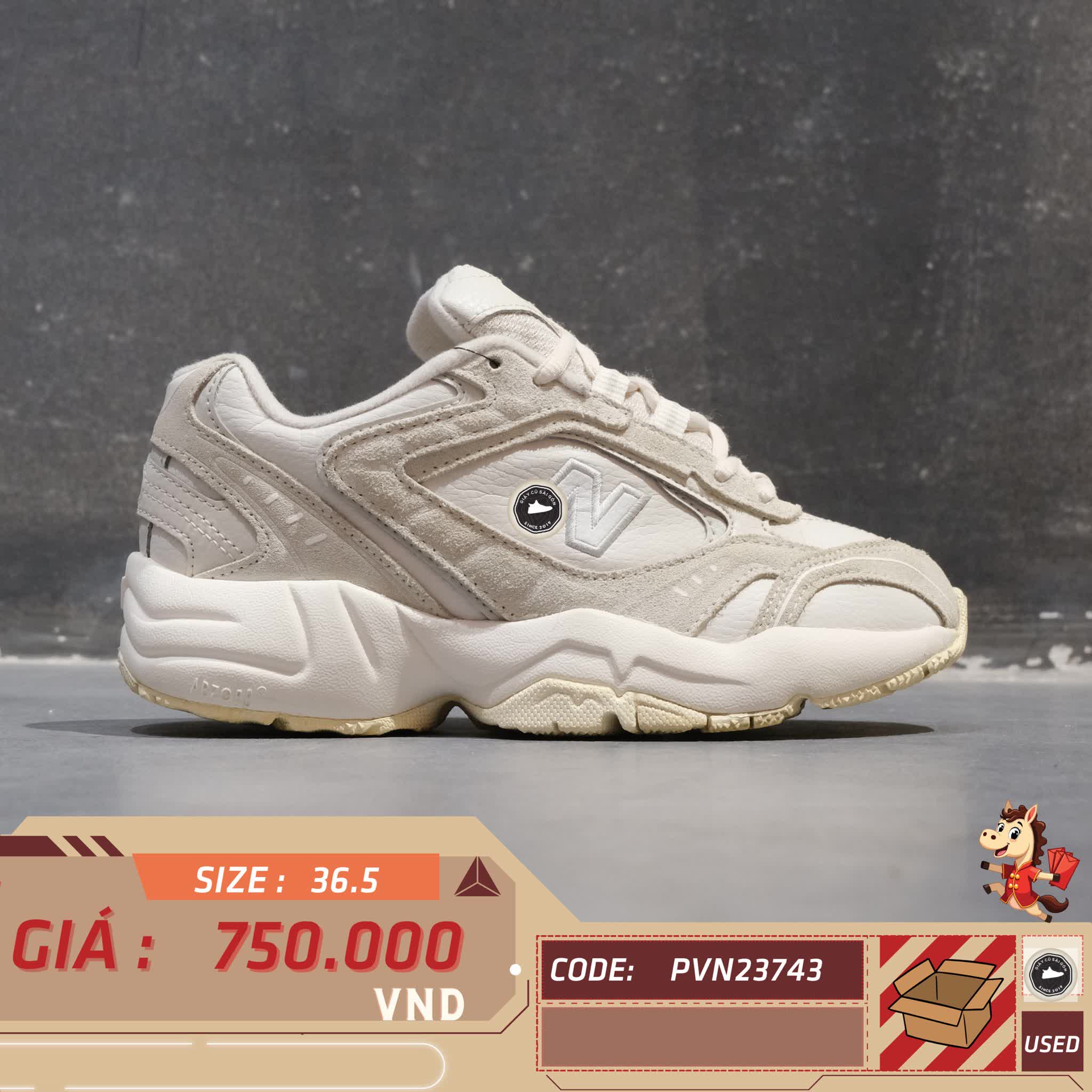 🔥 New Balance Wmns 452 'Grey White' WX452KO1 – SIZE 36.5 – PVN23743 – CHÍNH HÃNG