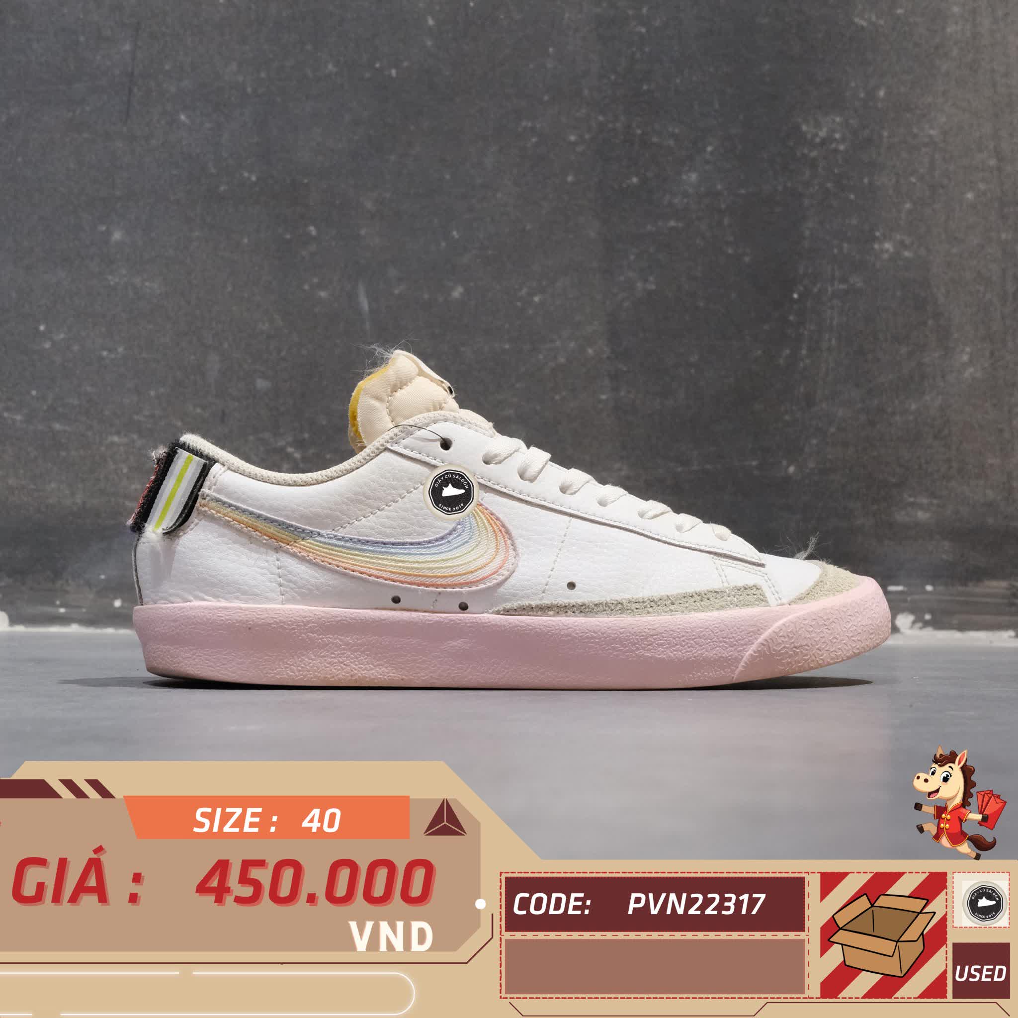 🔥 NIKE BLAZER LOW ’77 VINTAGE BE TRUE – SIZE 40 – PVN23206 – CHÍNH HÃNG