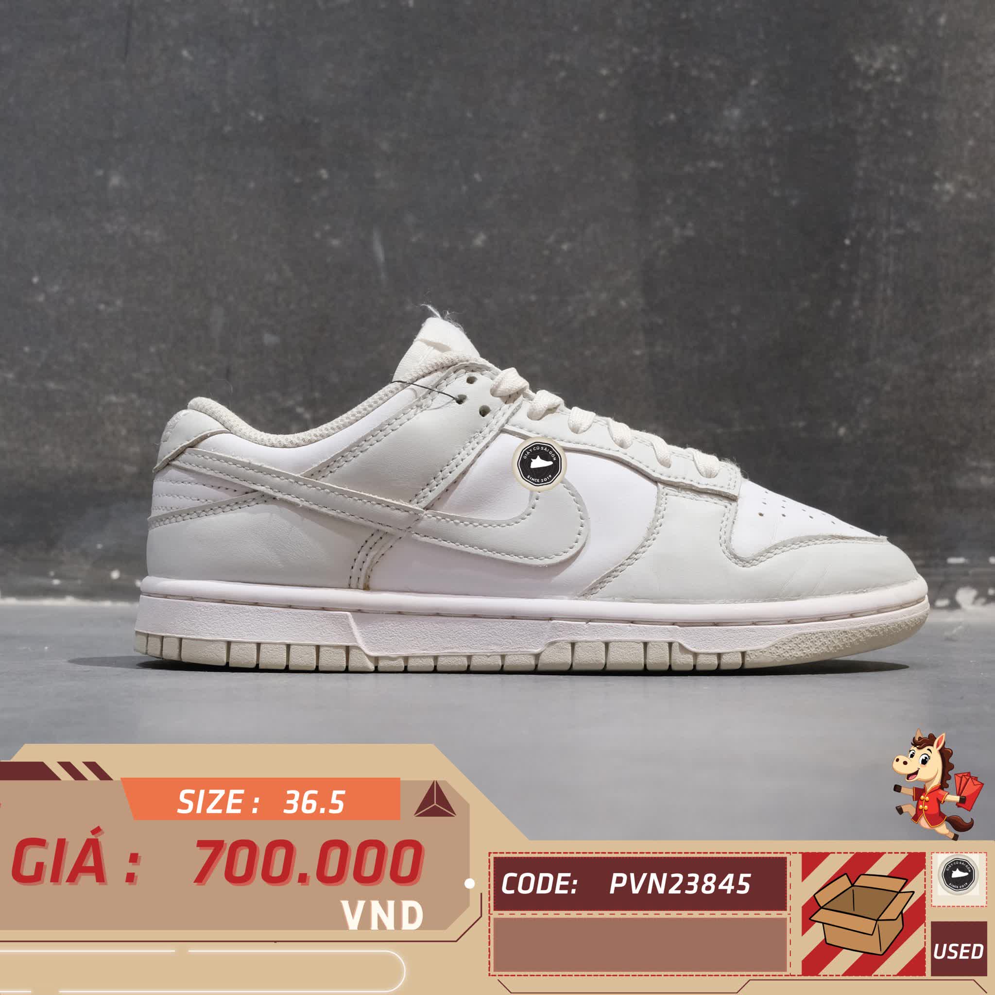 🔥 NIKE DUNK LOW “PHOTON DUST” – SIZE 36.5 – PVN23845 – CHÍNH HÃNG