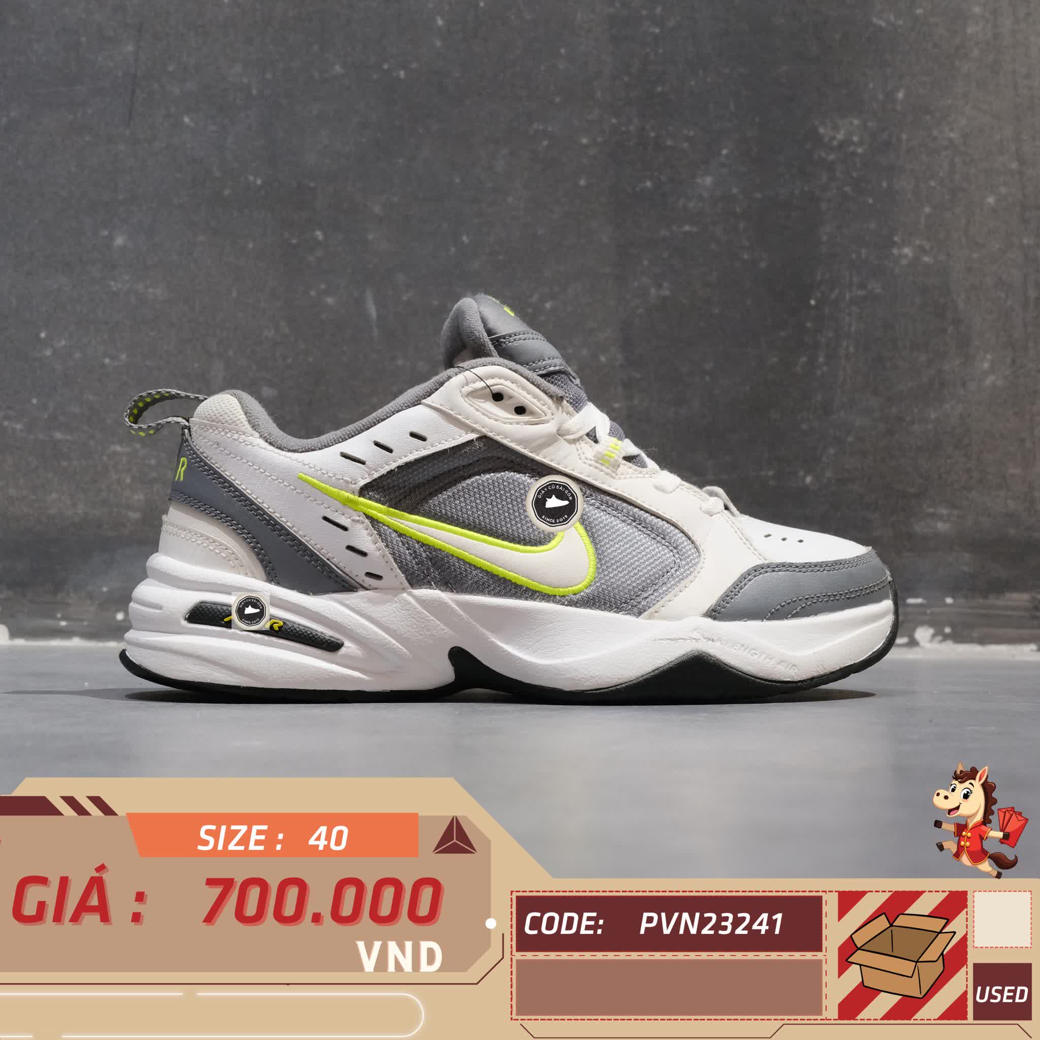 🔥 Giày Nike Air Monarch IV 'White Navy' 415445-102 – SIZE 40 – PVN23241 – CHÍNH HÃNG