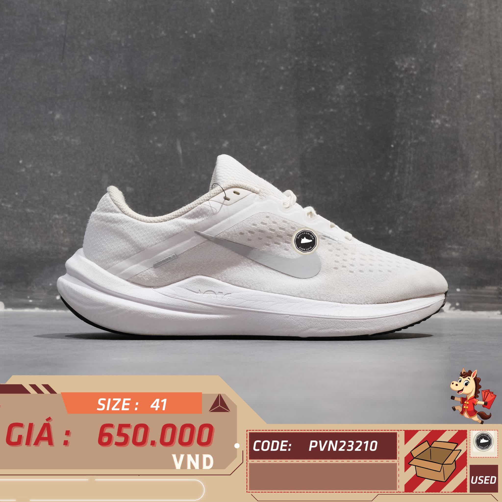 🔥 Nike Air Winflo 10 'White Wolf Grey' DV4022‑102 – SIZE 41 – PVN23210 – CHÍNH HÃNG