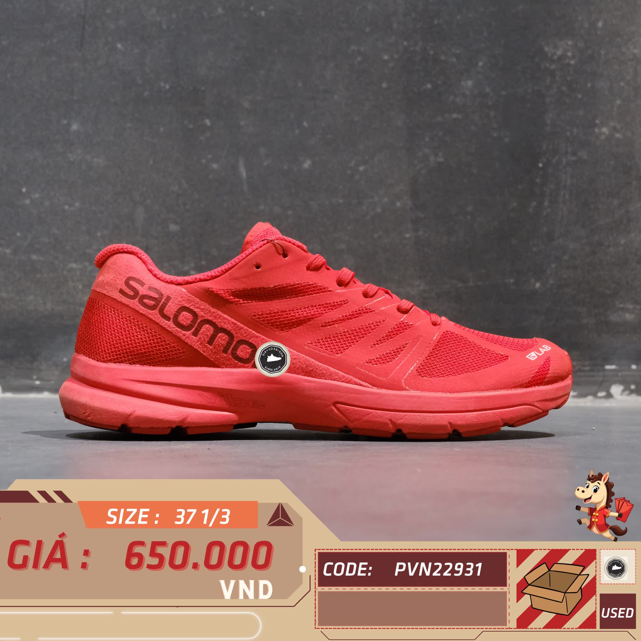 🔥 SALOMON S-LAB SONIC 2 – SIZE 37 1/3 – PVN22931 – CHÍNH HÃNG