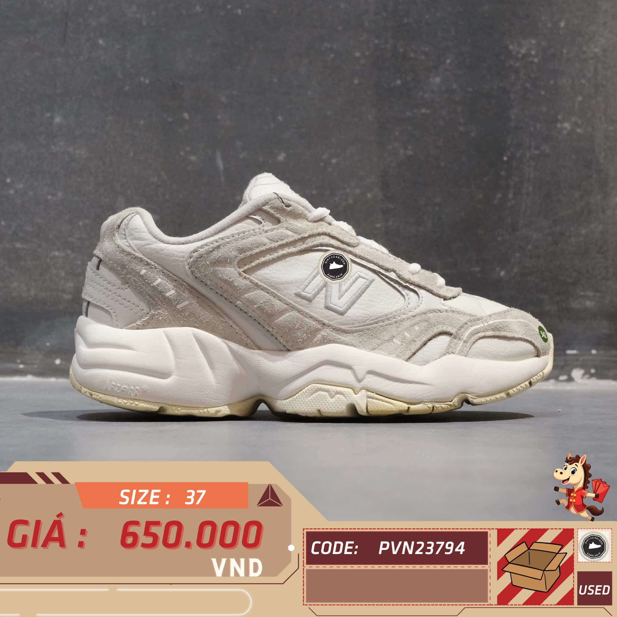 🔥 NEW BALANCE 452 ‘GREY WHITE’ – SIZE 37 – PVN23794 – CHÍNH HÃNG