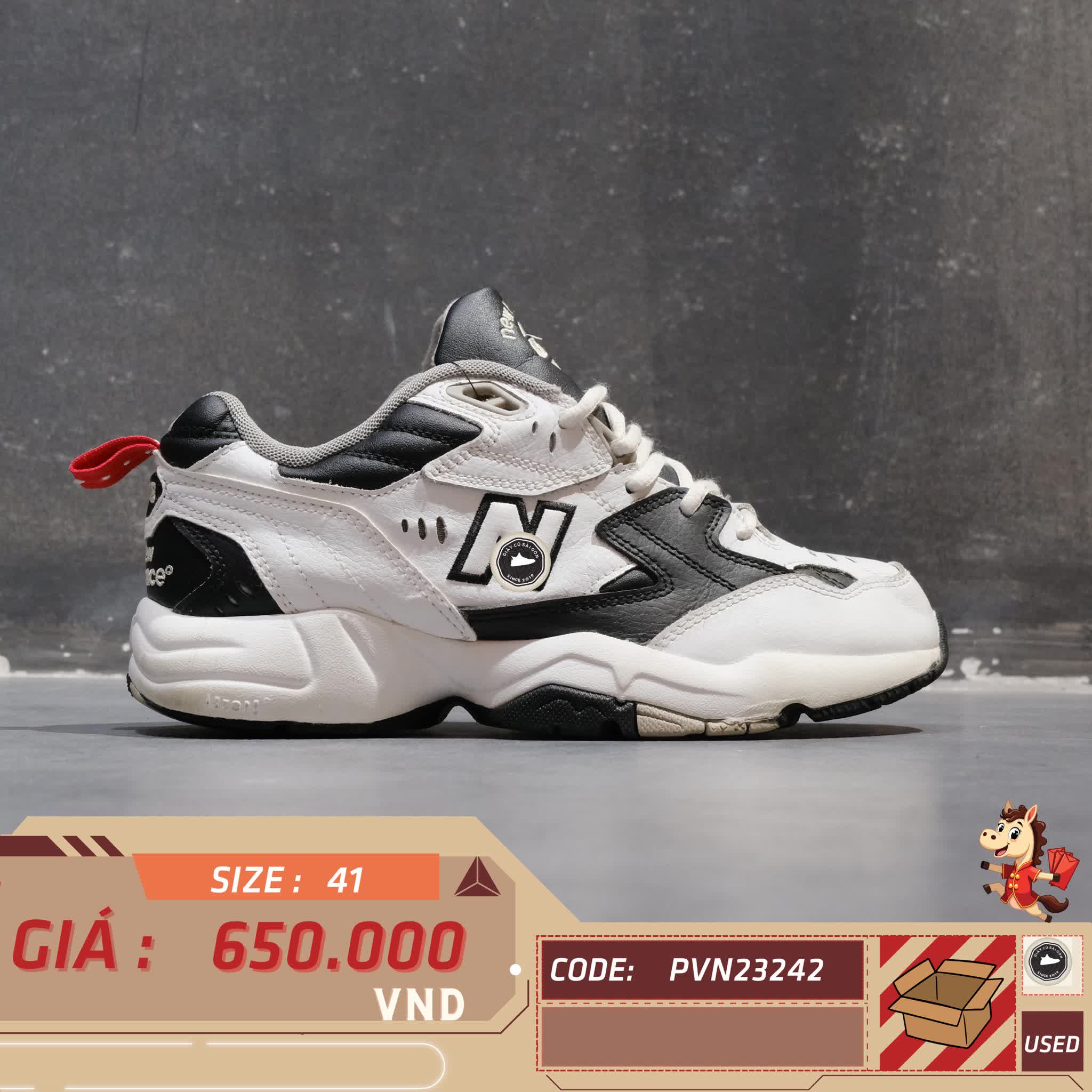 🔥 NEW BALANCE 608 SERIES ‘BLACK & WHITE’ – SIZE 41 – PVN23242 – CHÍNH HÃNG