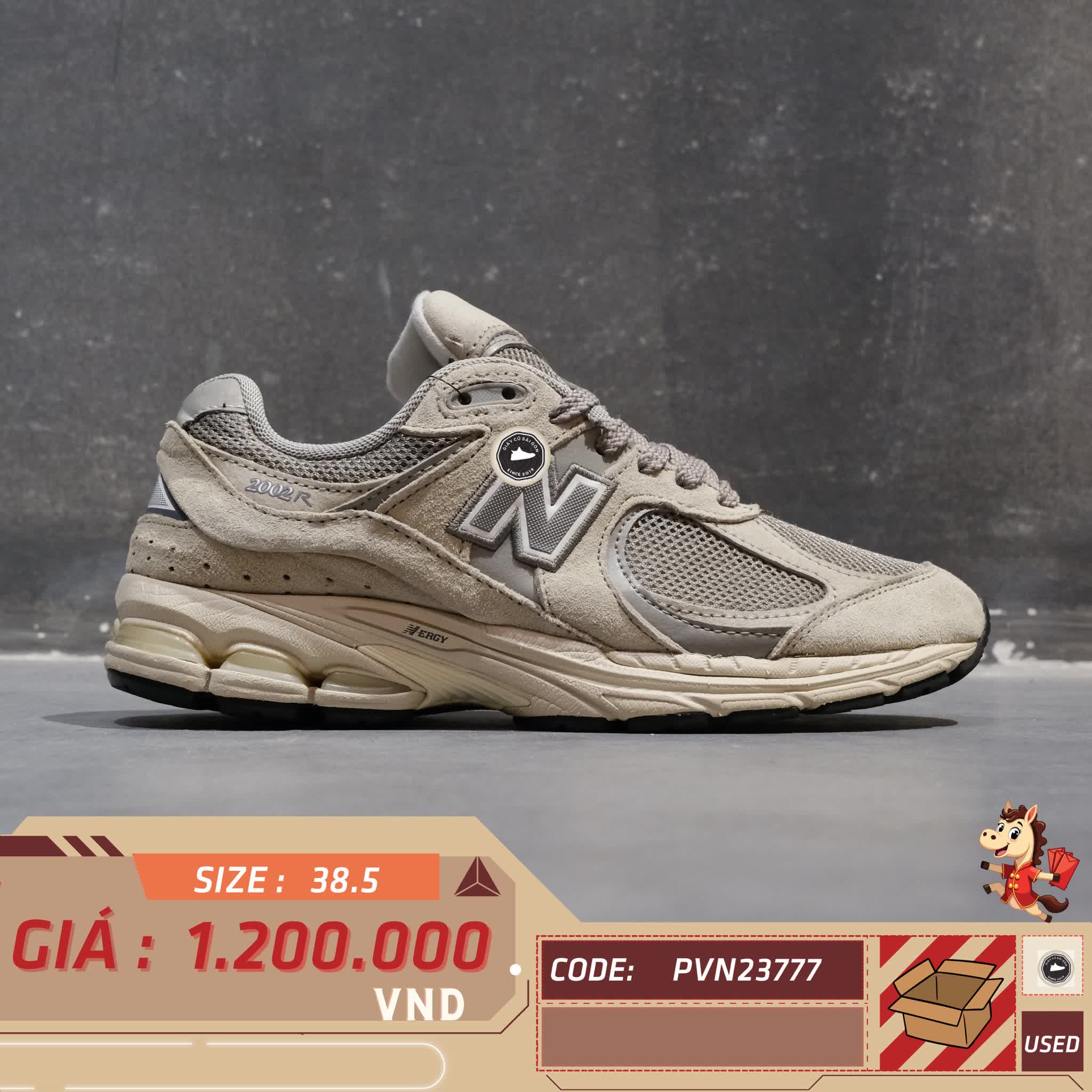 🔥 NEW BALANCE 2002R ‘MARBLEHEAD’ – SIZE 38.5 – PVN23777 – CHÍNH HÃNG