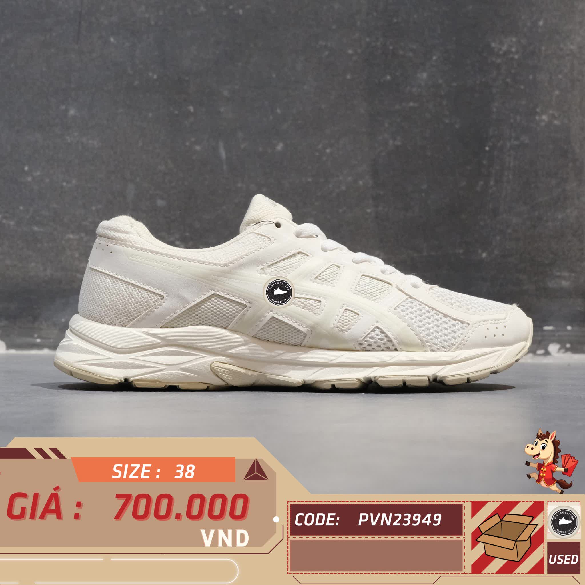 🔥 ASICS GEL-CONTEND 4 – T8D9Q – SIZE 38 – PVN23949 – CHÍNH HÃNG