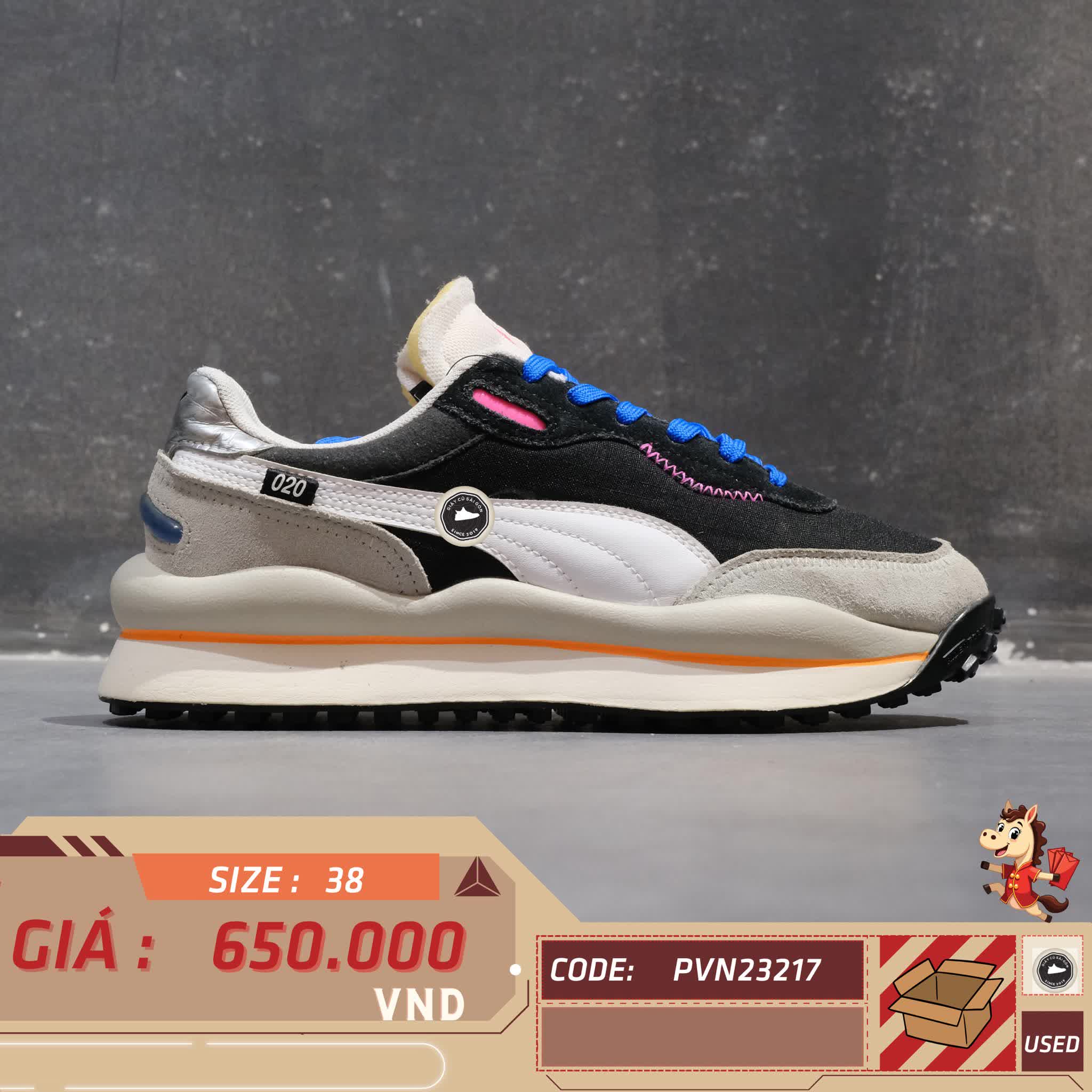 🔥 PUMA STYLE RIDER PLAY ON – SIZE 38 – PVN23217 – CHÍNH HÃNG