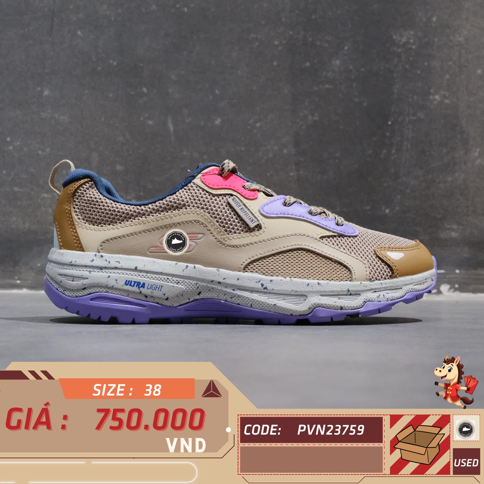 🔥 Skechers Go Run Trail Altitude Backwoods Trail Running Shoes – SIZE 38 – PVN23981 – CHÍNH HÃNG