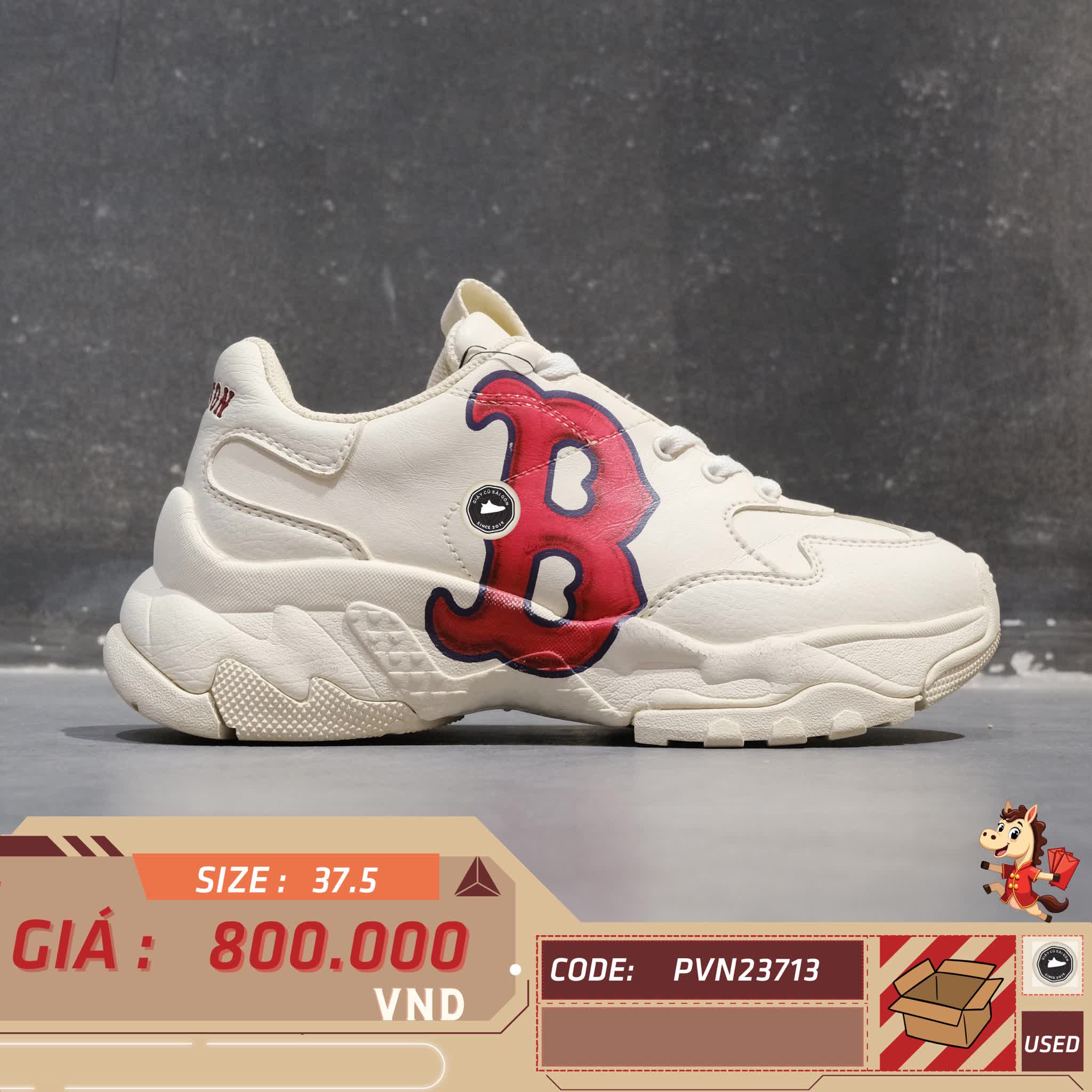 🔥 MLB BIGBALL CHUNKY A CLASSIC 3D LOGO – SIZE 37.5 – PVN23713 – CHÍNH HÃNG