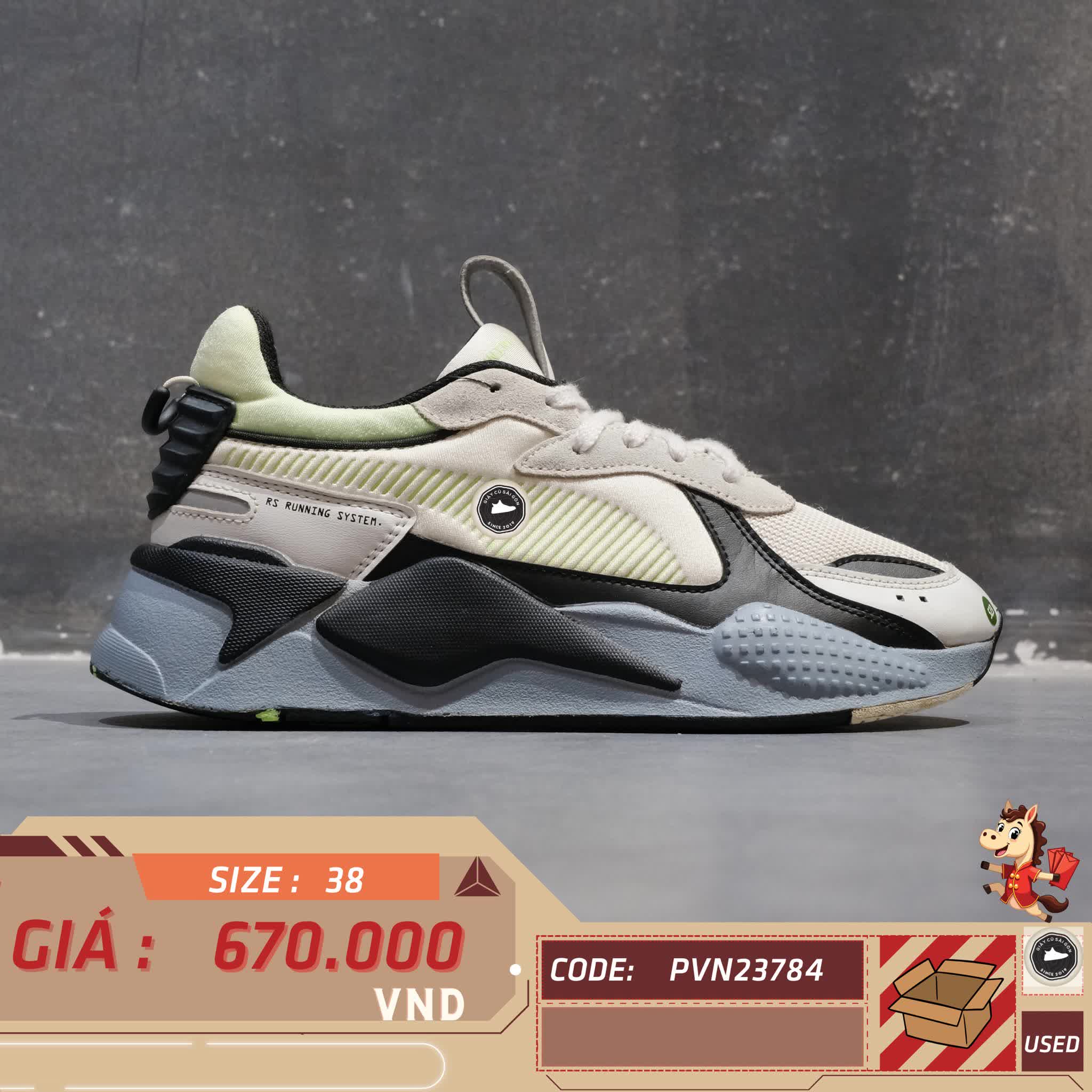 🔥 Puma RS-X Mix ‘Colorblock’ – SIZE 38 – PVN23784 – CHÍNH HÃNG