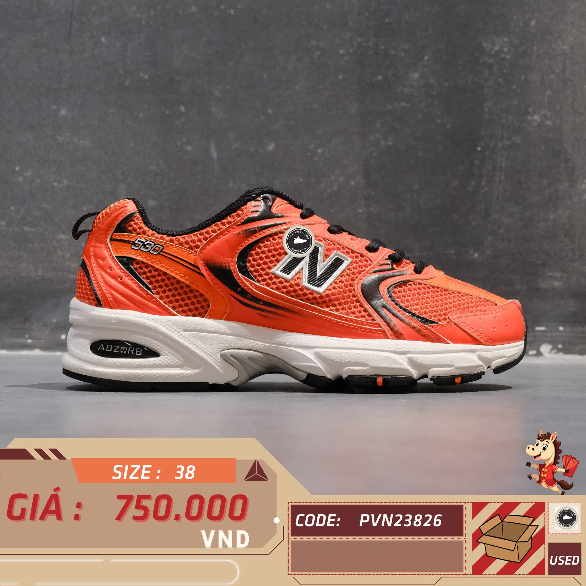 🔥 New Balance 530 ‘Cream Beige’ MR530KOB – SIZE 38 – PVN23826 – CHÍNH HÃNG