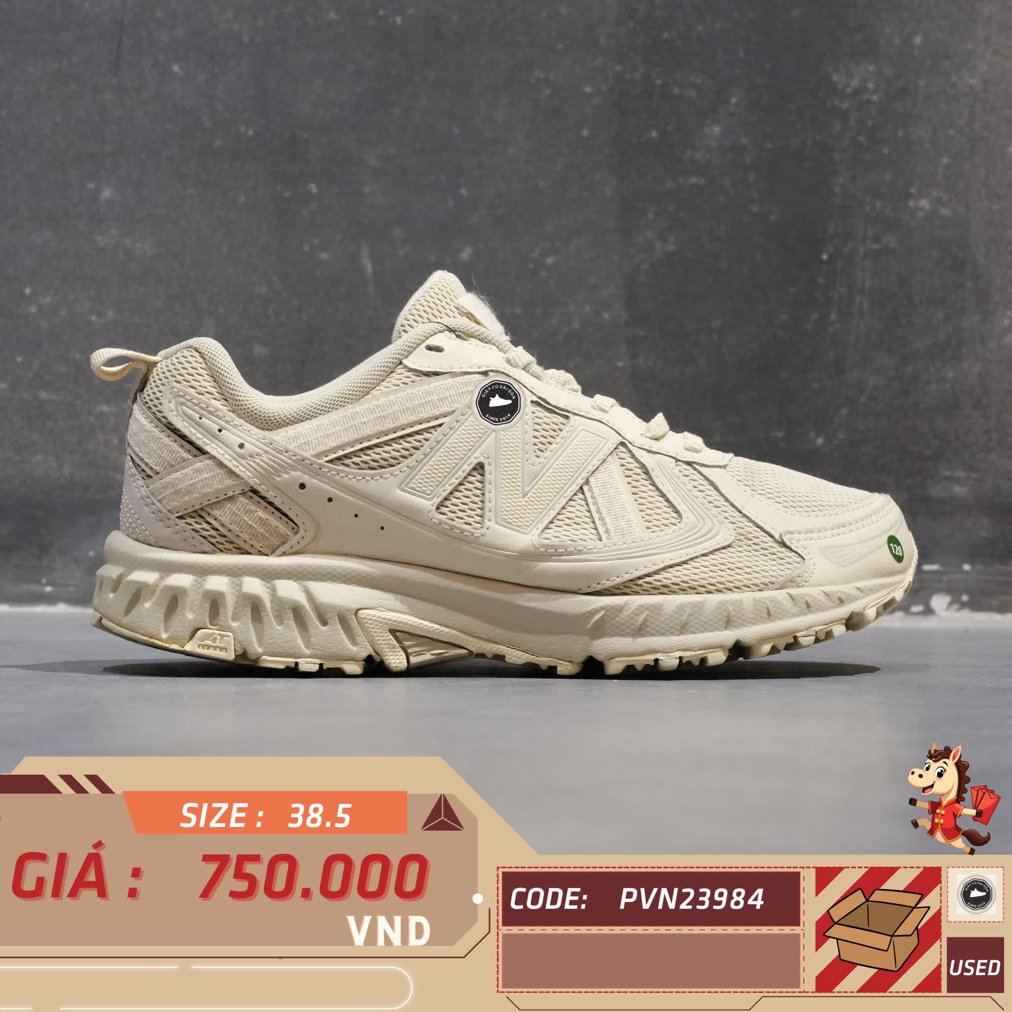 🔥 Giày New Balance 410 V5 Running ‘Beige’ MT410SA5 – 38 – SIZE 38.5 – PVN23984 – CHÍNH HÃNG