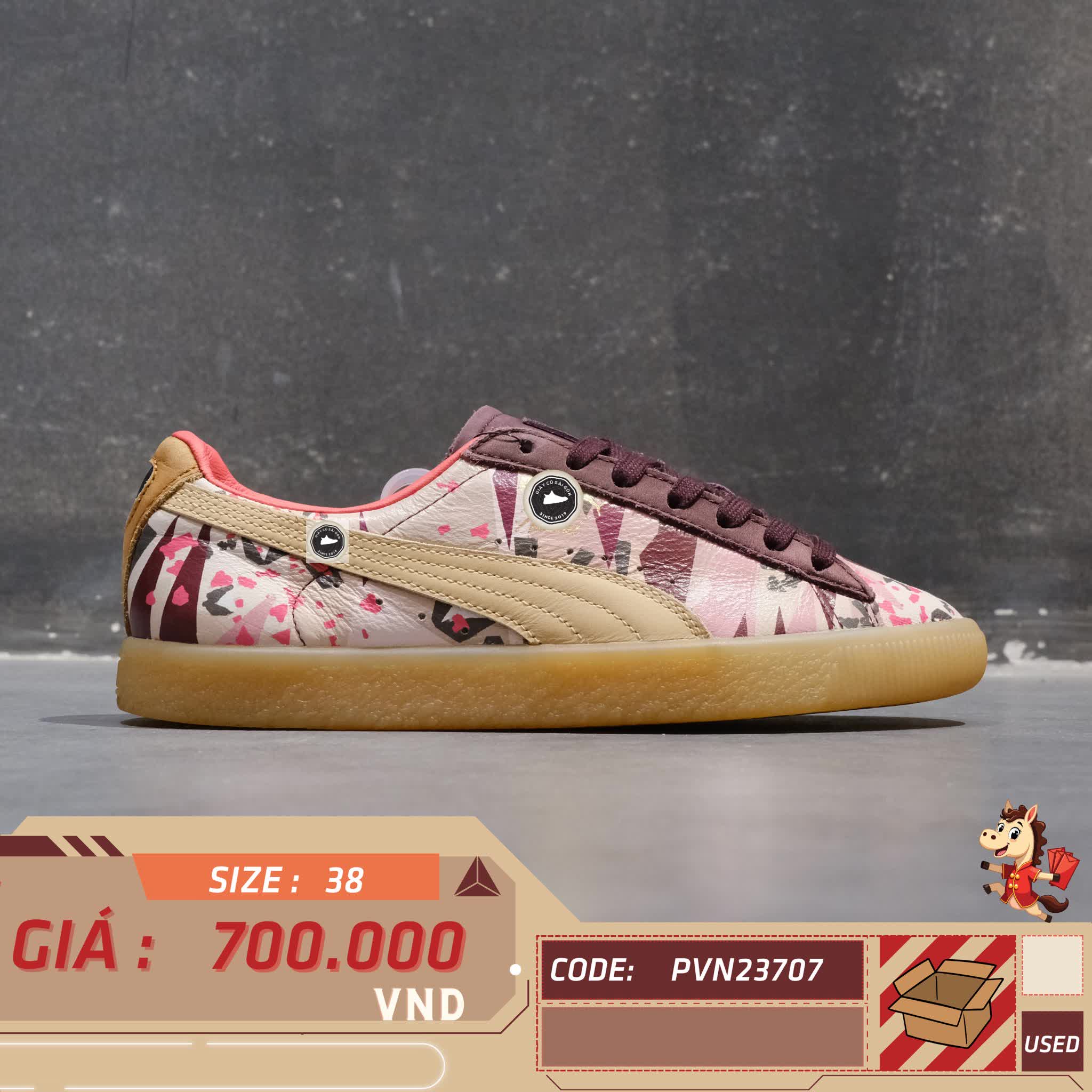 🔥 PUMA CLYDE x NATUREL 364454-01 – SIZE 38 – PVN23707 – CHÍNH HÃNG