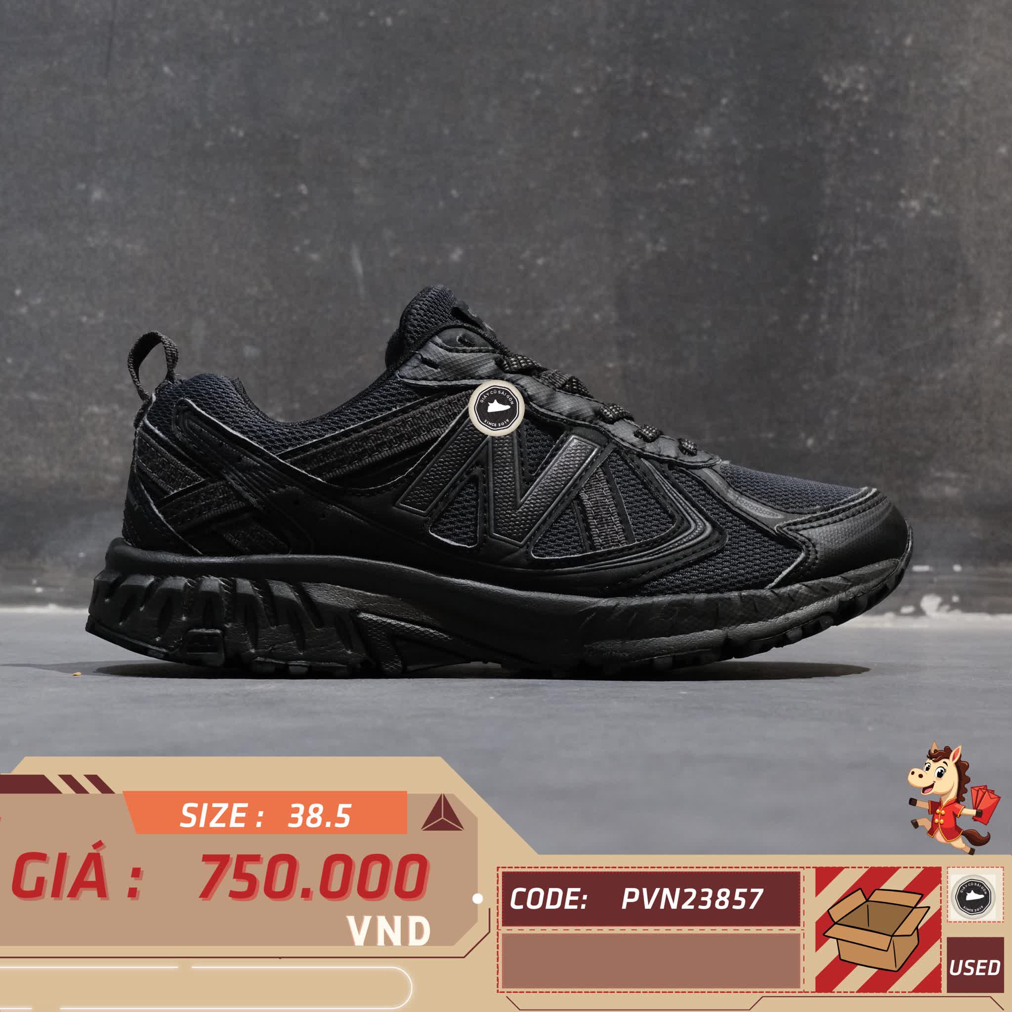 🔥 Giày New Balance 410 V5 2E ‘Black’ MT410MB5 – SIZE 38.5 – PVN23857 – CHÍNH HÃNG