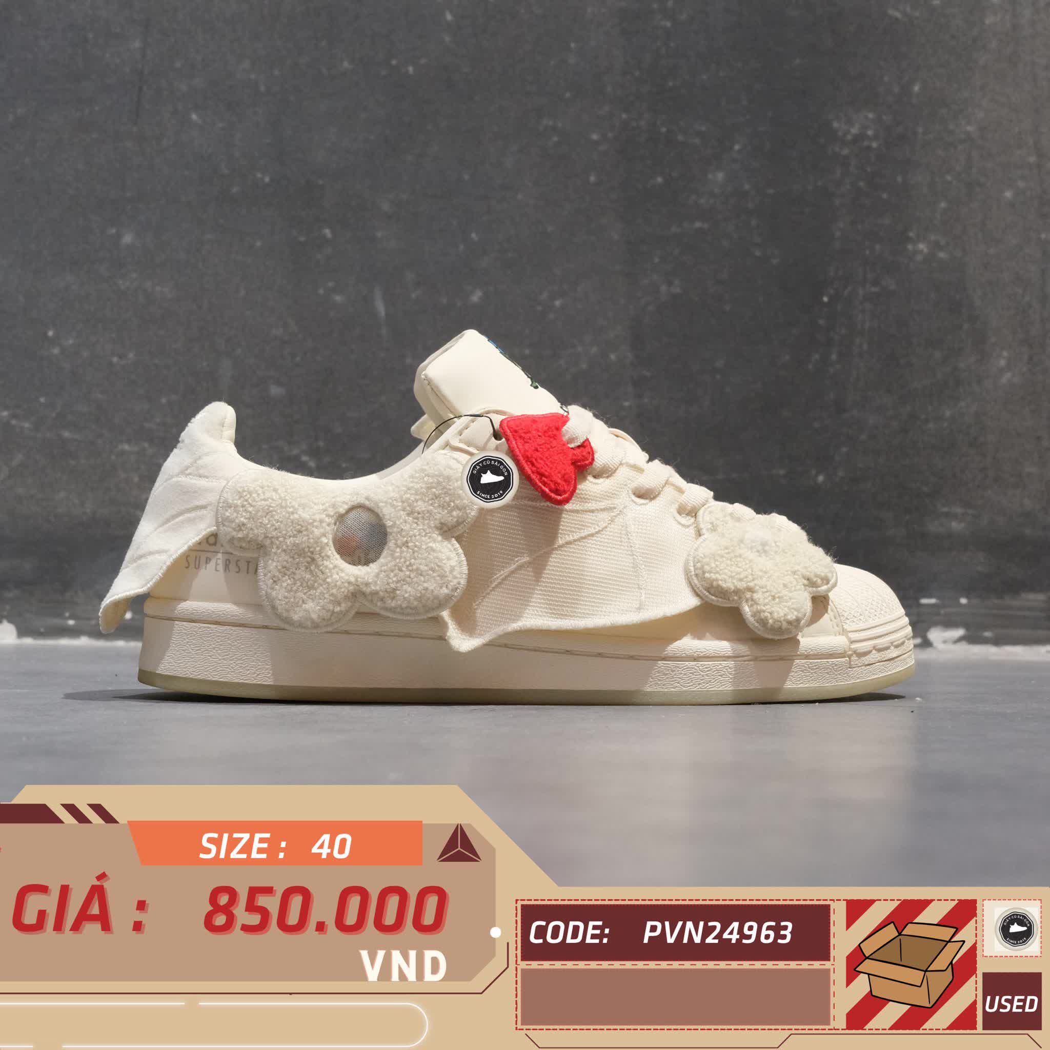🔥 ADIDAS SUPERSTAR MELTING SADNESS “BEE WITH YOU” GZ2674 – SIZE 40 – PVN24963 – CHÍNH HÃNG