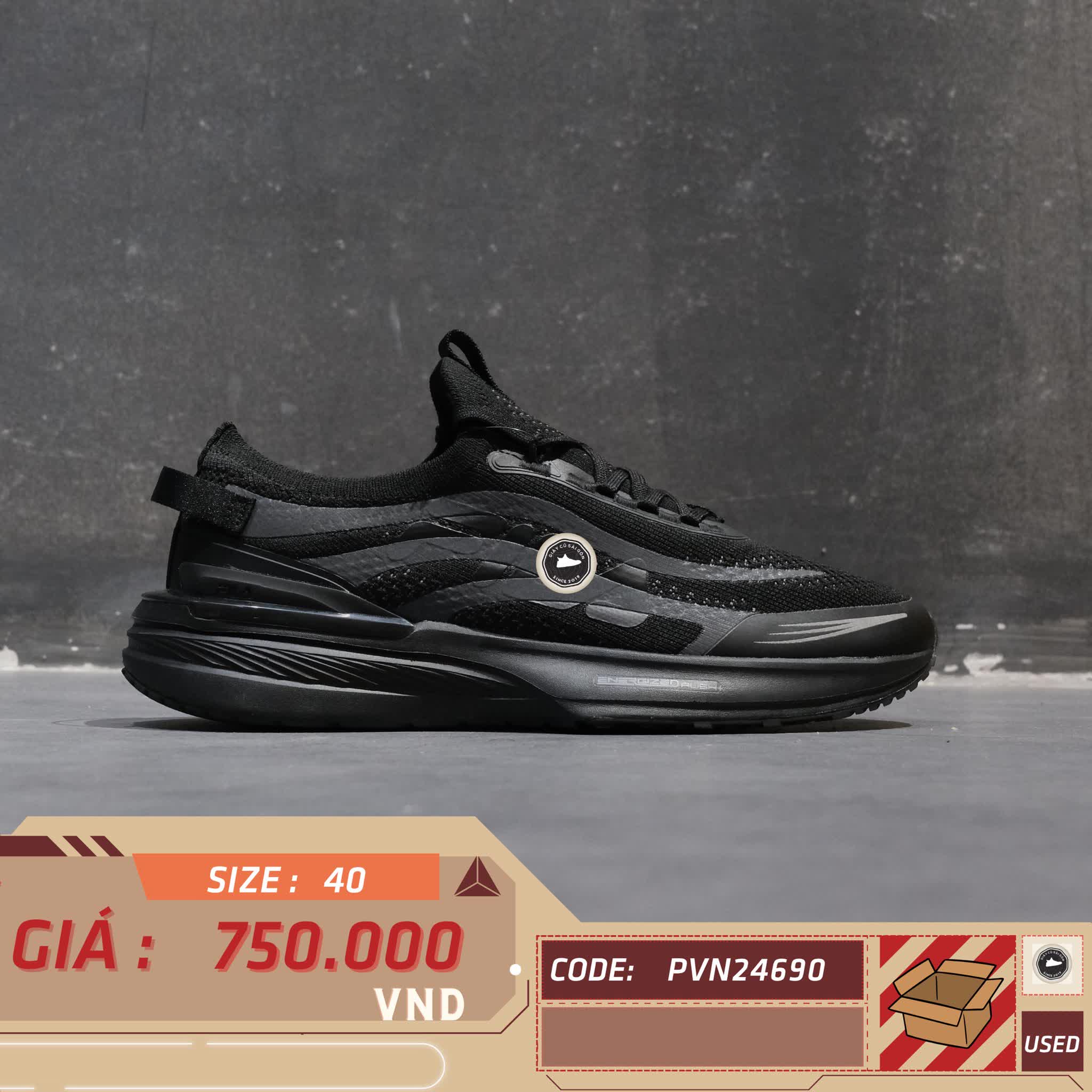 🔥 FILA FLOAT E7 2.0 ‘BLACK’ – SIZE 40 – PVN24690 – CHÍNH HÃNG