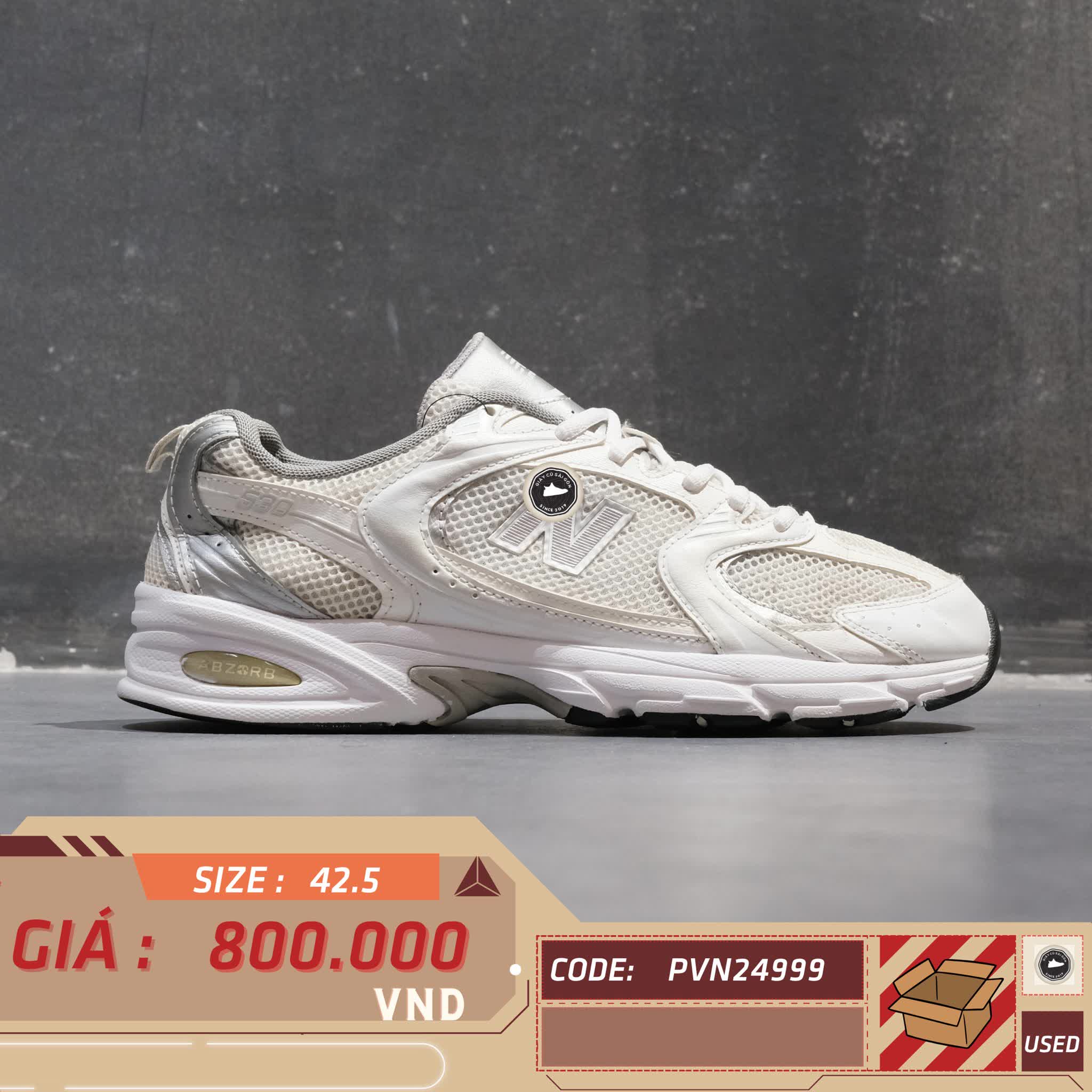 🔥 NEW BALANCE 530 “WHITE PARADISE PINK” MR530MA – SIZE 42.5 – PVN24999 – CHÍNH HÃNG