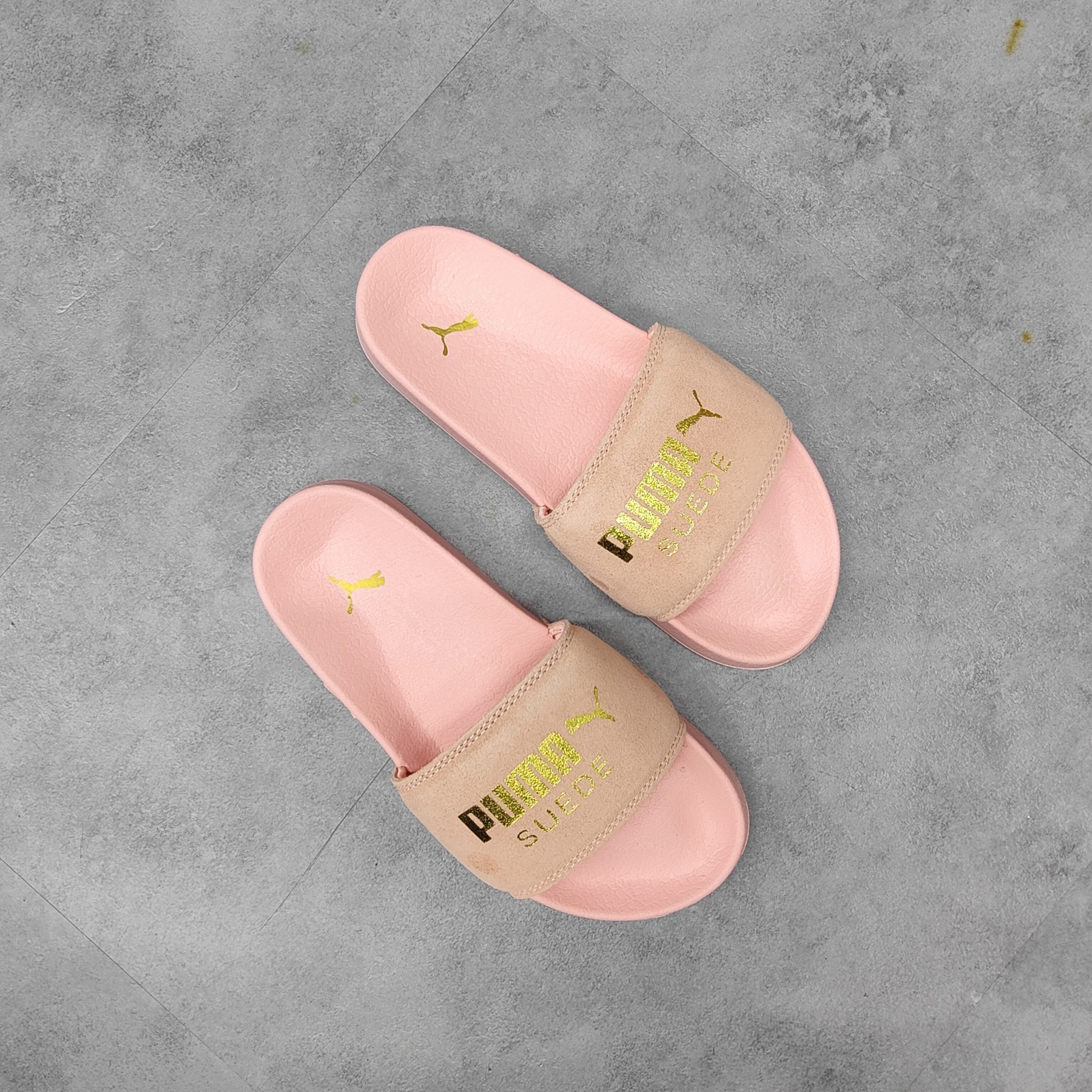 (MỚI CHÍNH HÃNG) Dép Puma Suede Leadcat Sandals Baby Pink
