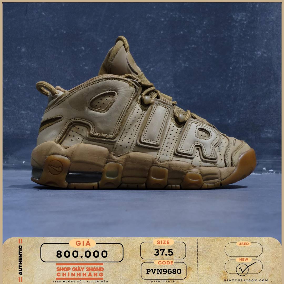 2hand Giày Nike Air More Uptempo Flax (GS) Kids'  922845-200 SIZE 37.5