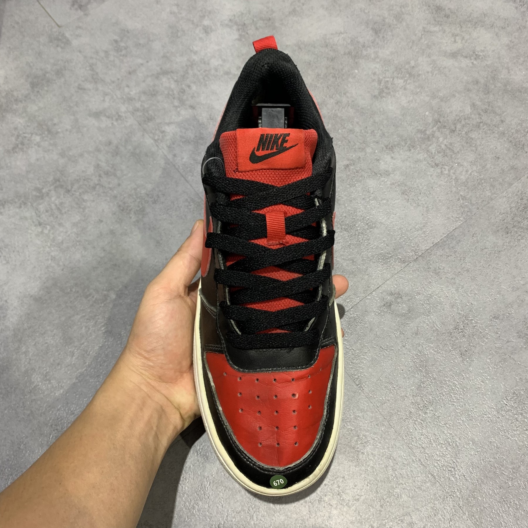 2hand Giày Nike Court Borough Low 2 GS 'Bred' BQ5448 SIZE 40 PVN10906