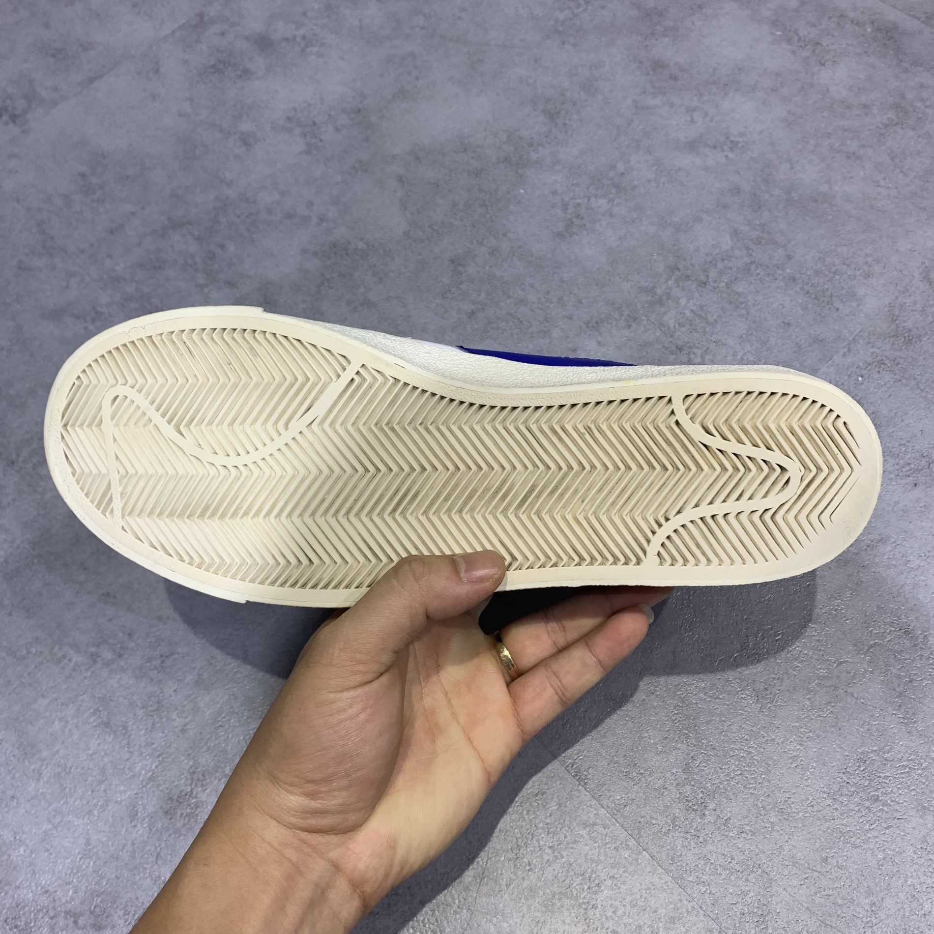 2hand Giày Nike Blazer Low 77 Jumbo White Old Royal DQ8768 100 SIZE 42 PVN10074