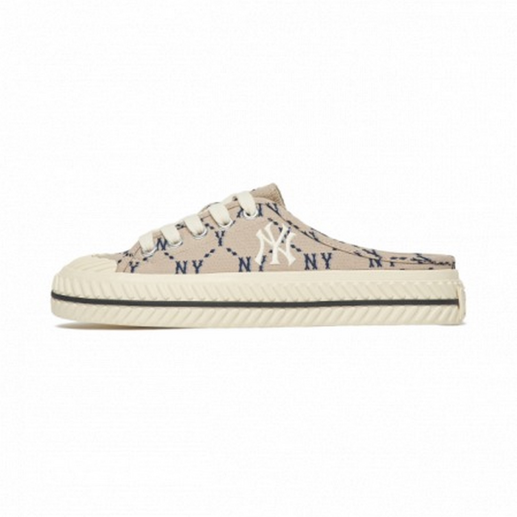 (MỚI CHÍNH HÃNG) MLB Mule Dia Monogram Beige New York 3AMUMDA2N-50BGS