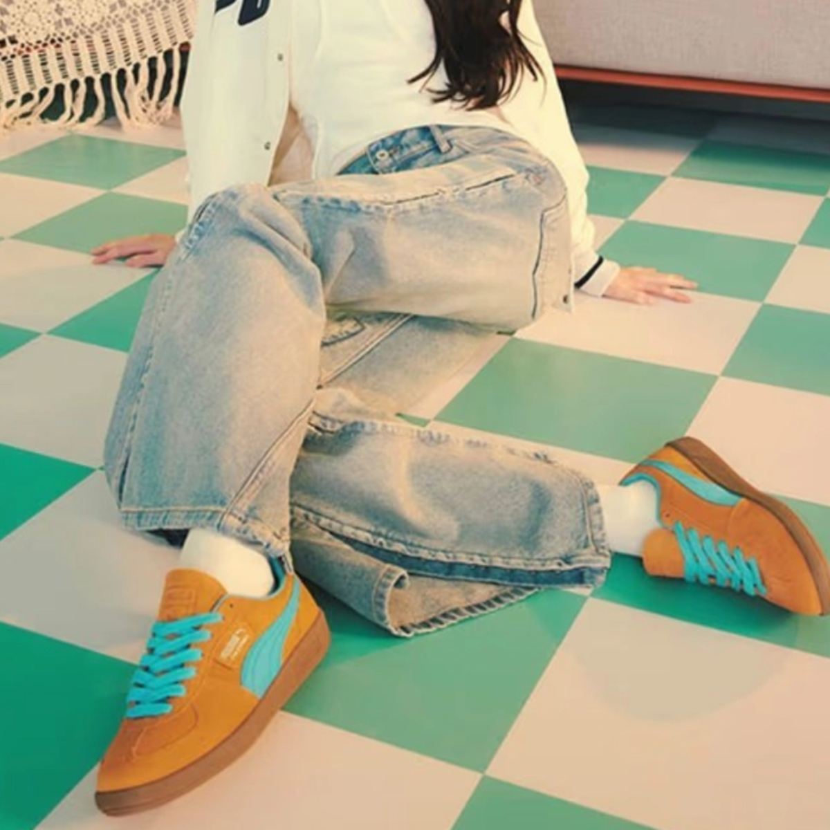 PUMA Palermo ‘Dark Cheddar Bright Aqua’ NEW SIZE 44.5