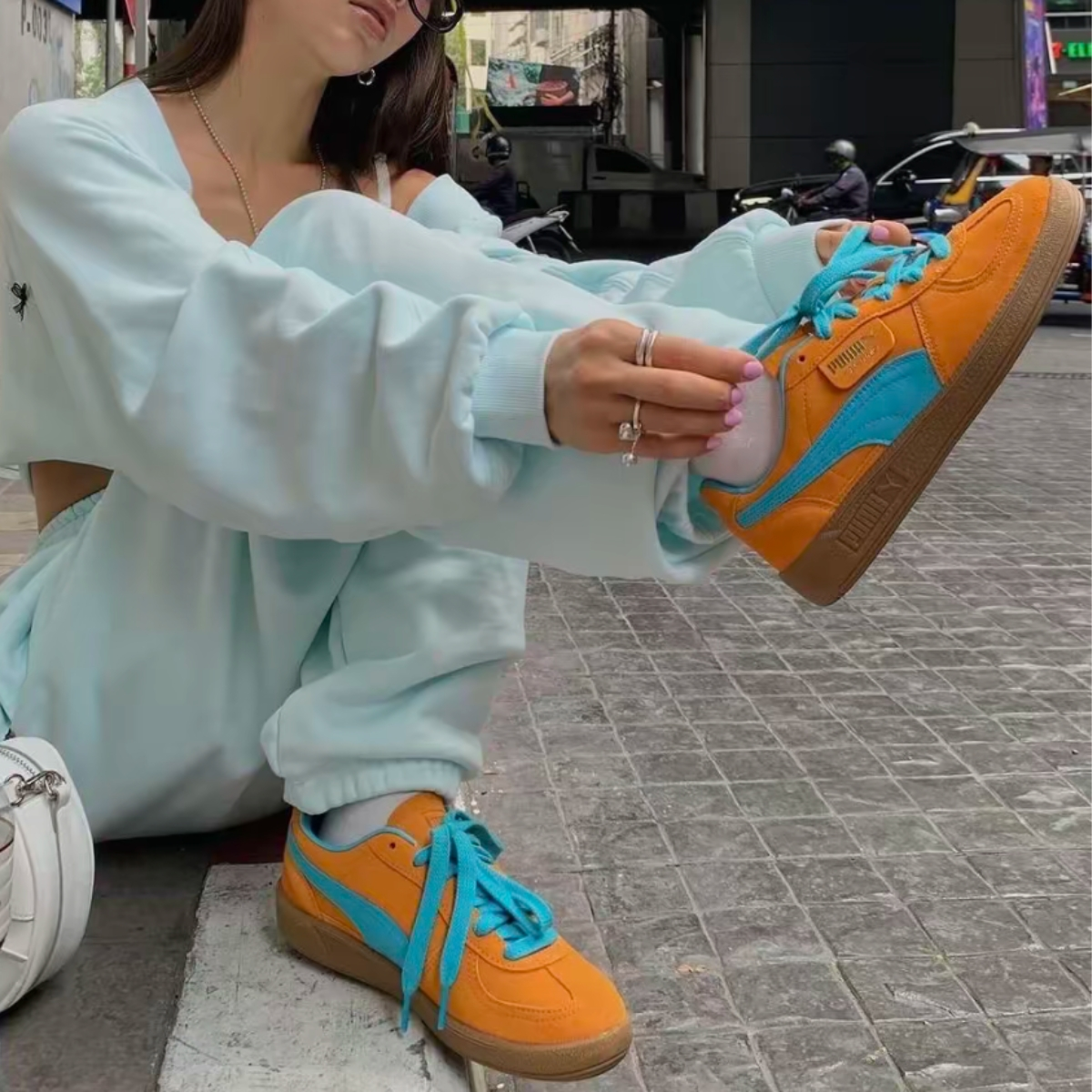 PUMA Palermo ‘Dark Cheddar Bright Aqua’ NEW SIZE 44.5