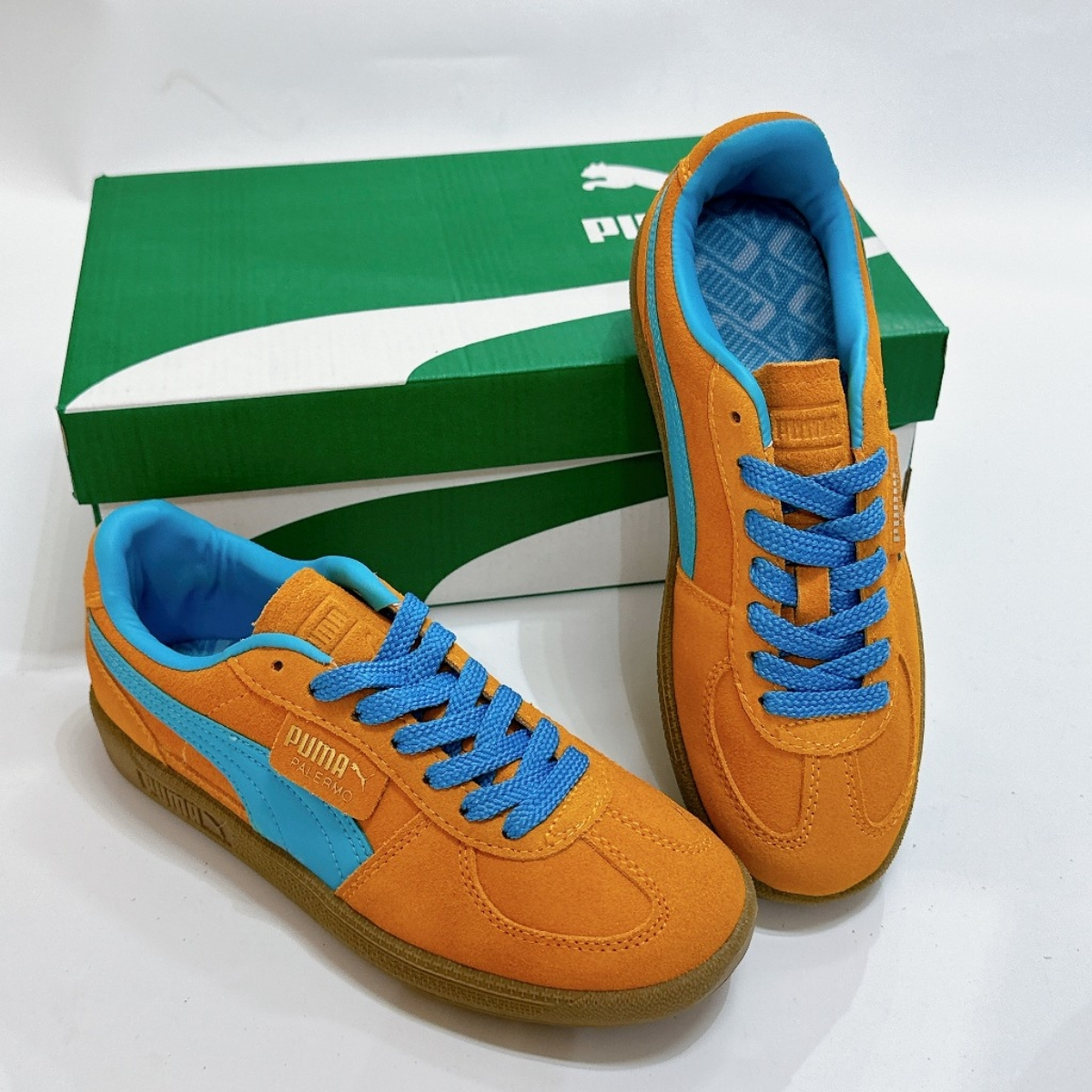 PUMA Palermo ‘Dark Cheddar Bright Aqua’ NEW SIZE 44.5