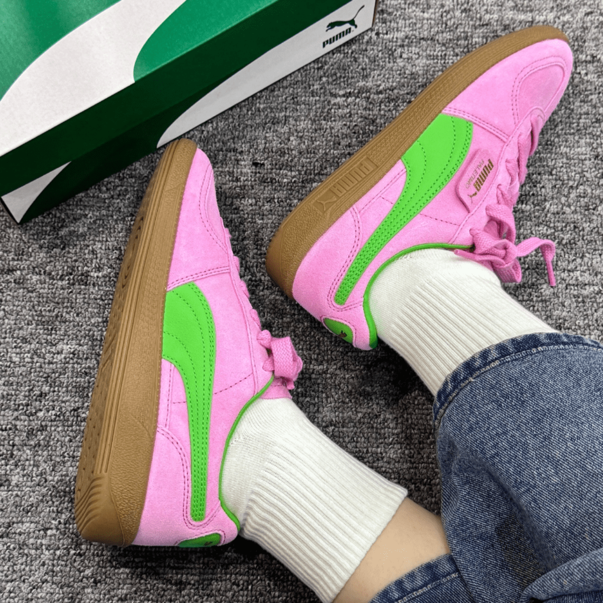 Giày PUMA Palermo Special 'Pink Green' NEW