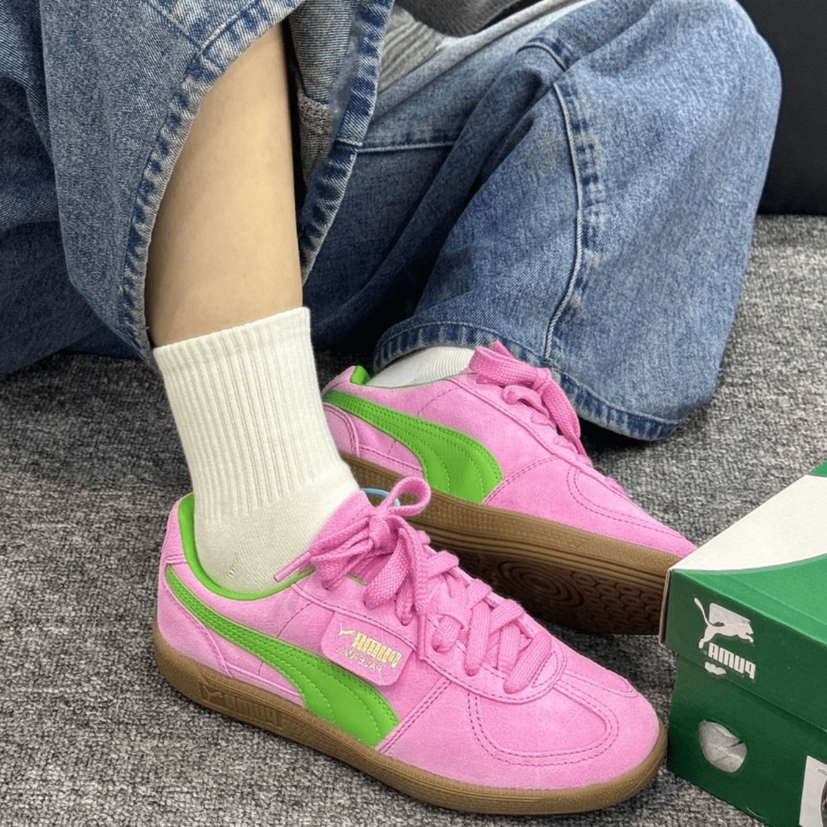 Giày PUMA Palermo Special 'Pink Green' NEW