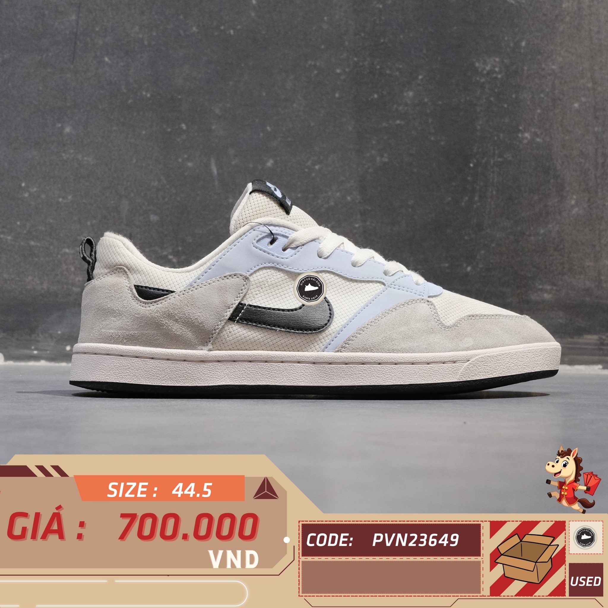 Nike SB Alleyoop 'Light Marine' - CJ0882 500 - Size 44.5 - GIÀY 2HAND CHÍNH HÃNG PVN23649